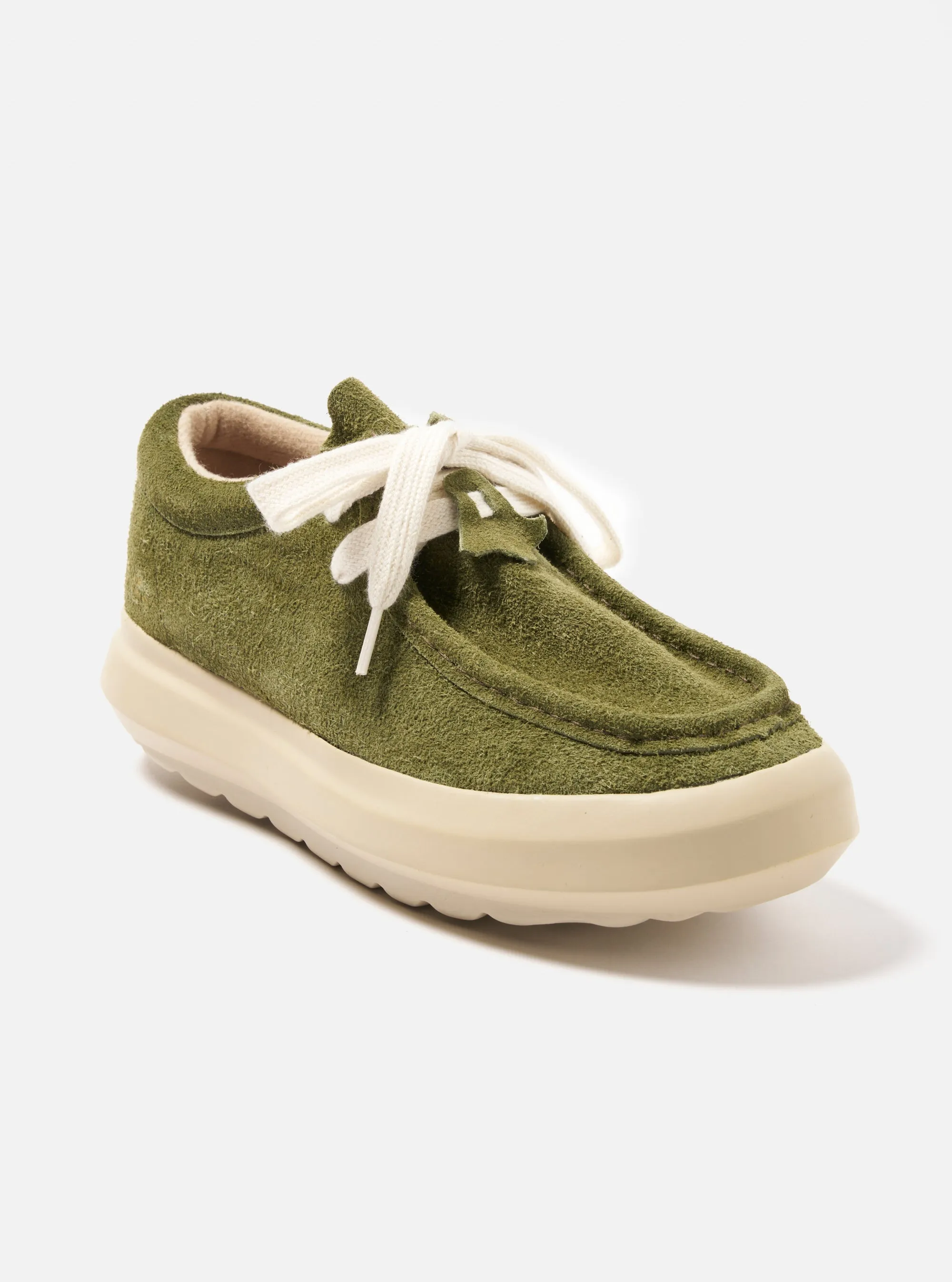 Wander FD/08 in Green/Off White Hairy Suede sold by Universal Works product image thumbnail 3