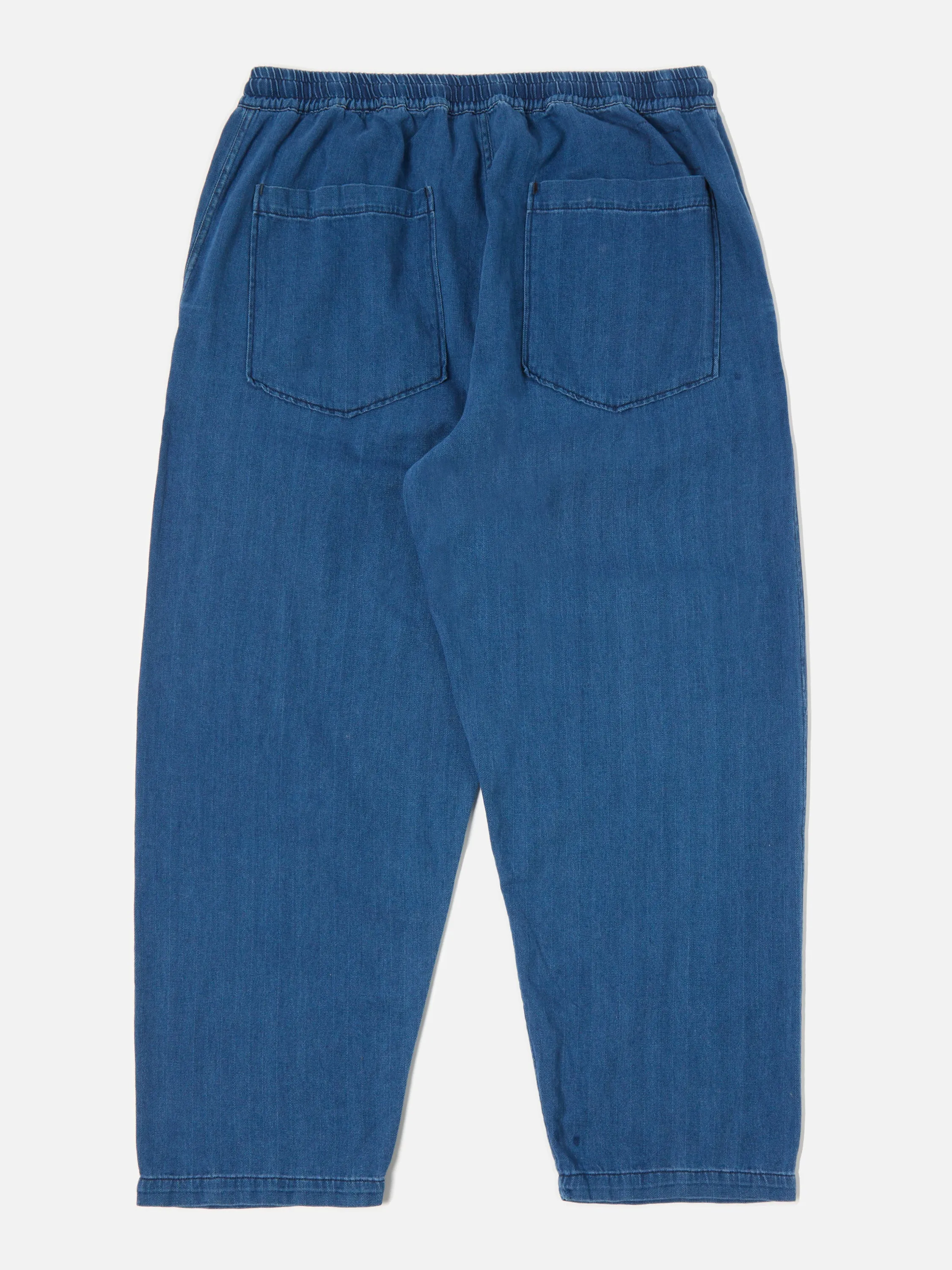 Universal Works Hi Water Trouser in Washed Indigo Herringbone Denim sold by Universal Works product image thumbnail 2