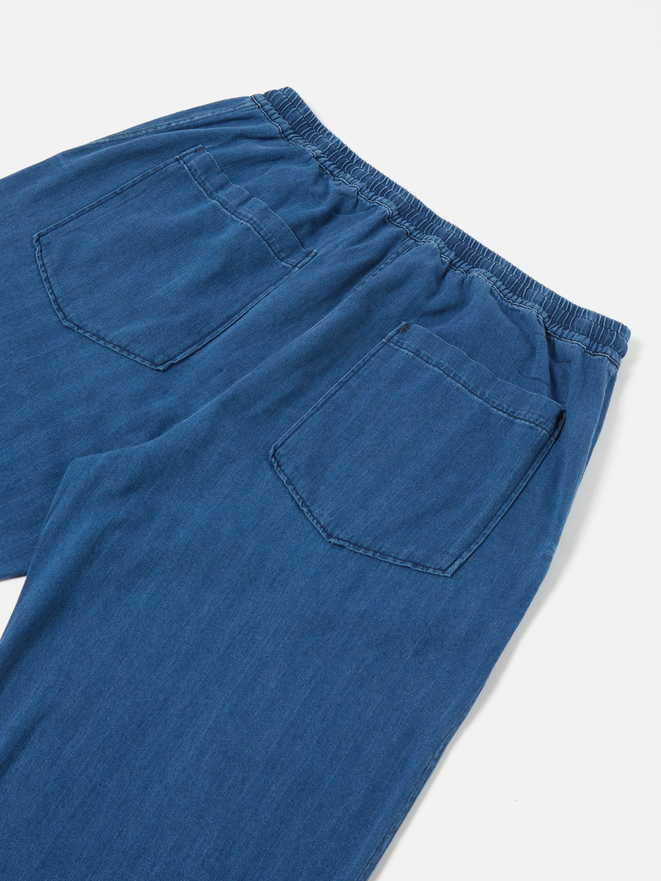 Universal Works Hi Water Trouser in Washed Indigo Herringbone Denim sold by Universal Works product image thumbnail 4