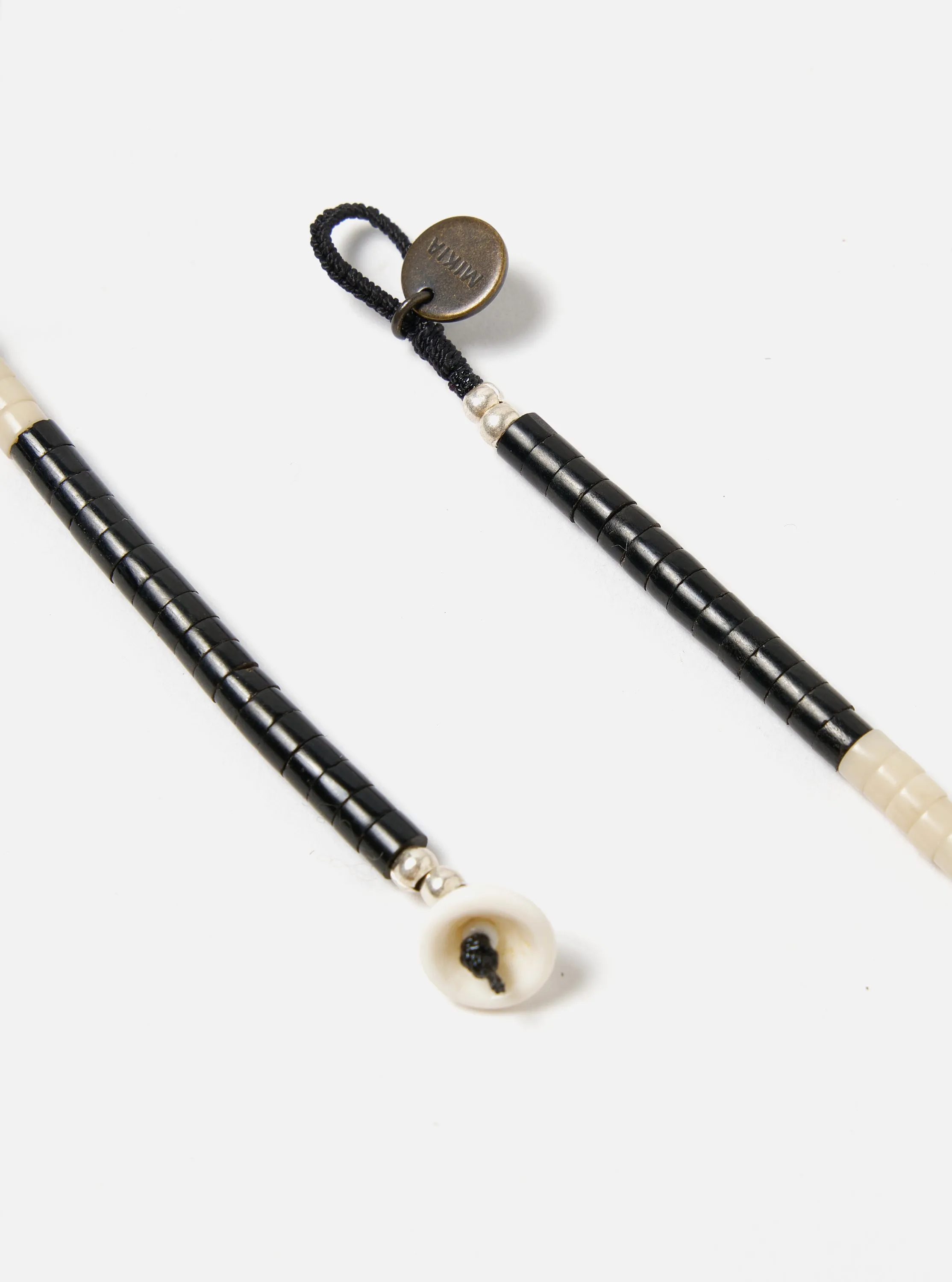 Mikia Necklace Heishi Beads in Malachite/Jet sold by Universal Works product image thumbnail 2