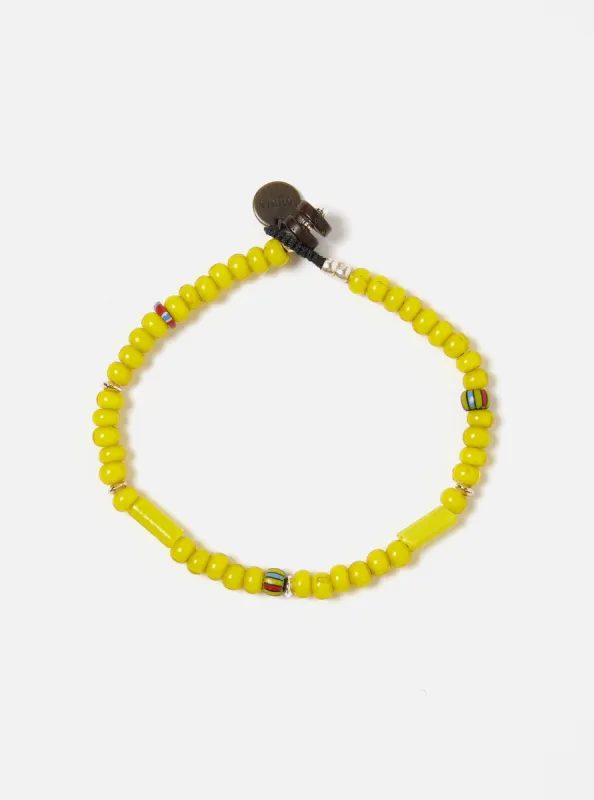 Mikia Bracelet in Yellow White Hearts sold by Universal Works