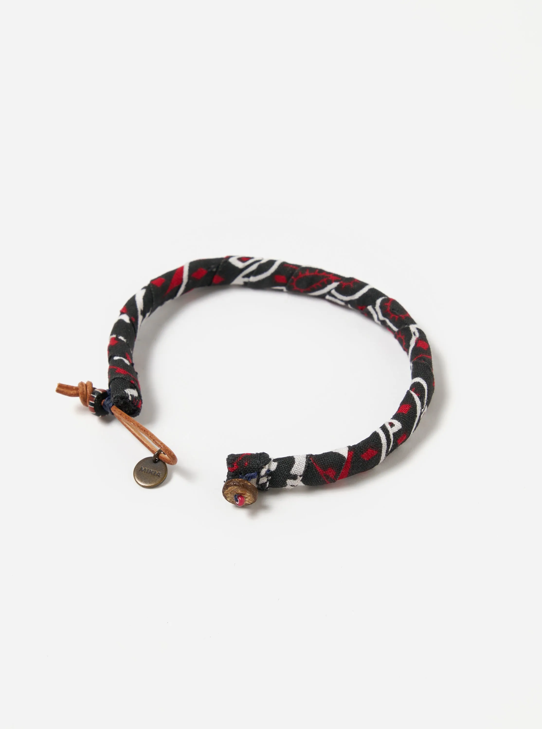 Mikia Bracelet in Black/Red Bandana sold by Universal Works product image thumbnail 3