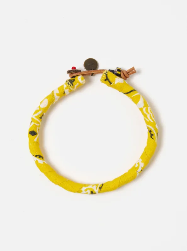 Mikia Bracelet in Yellow Bandana sold by Universal Works