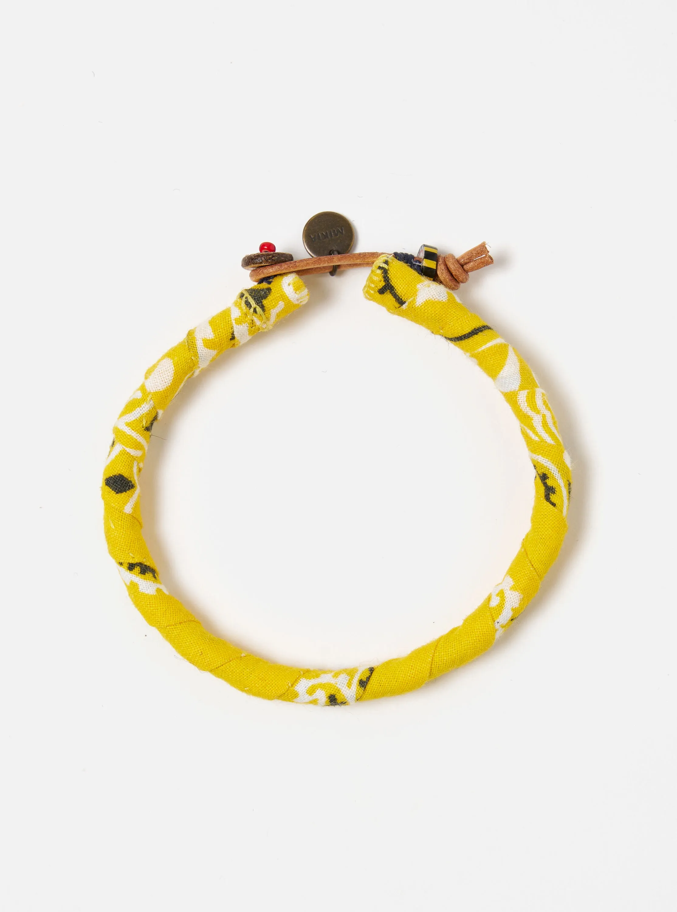 Mikia Bracelet in Yellow Bandana sold by Universal Works