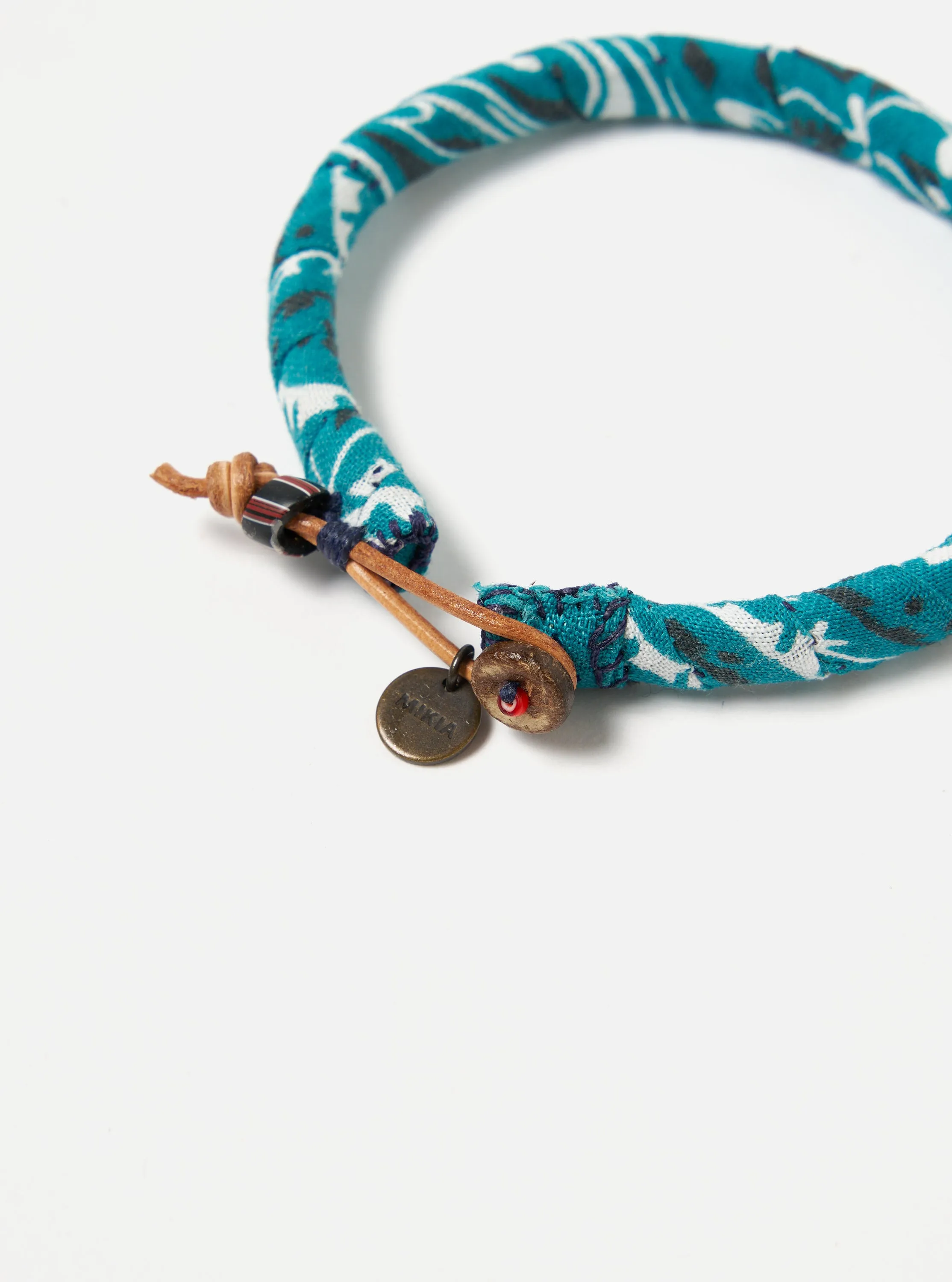 Mikia Bracelet in Blue Green Bandana sold by Universal Works product image thumbnail 3