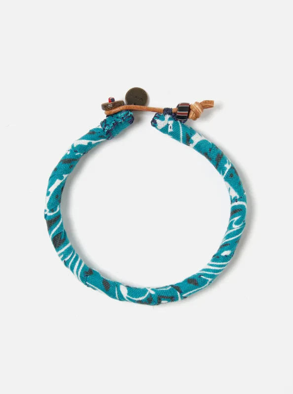 Mikia Bracelet in Blue Green Bandana sold by Universal Works