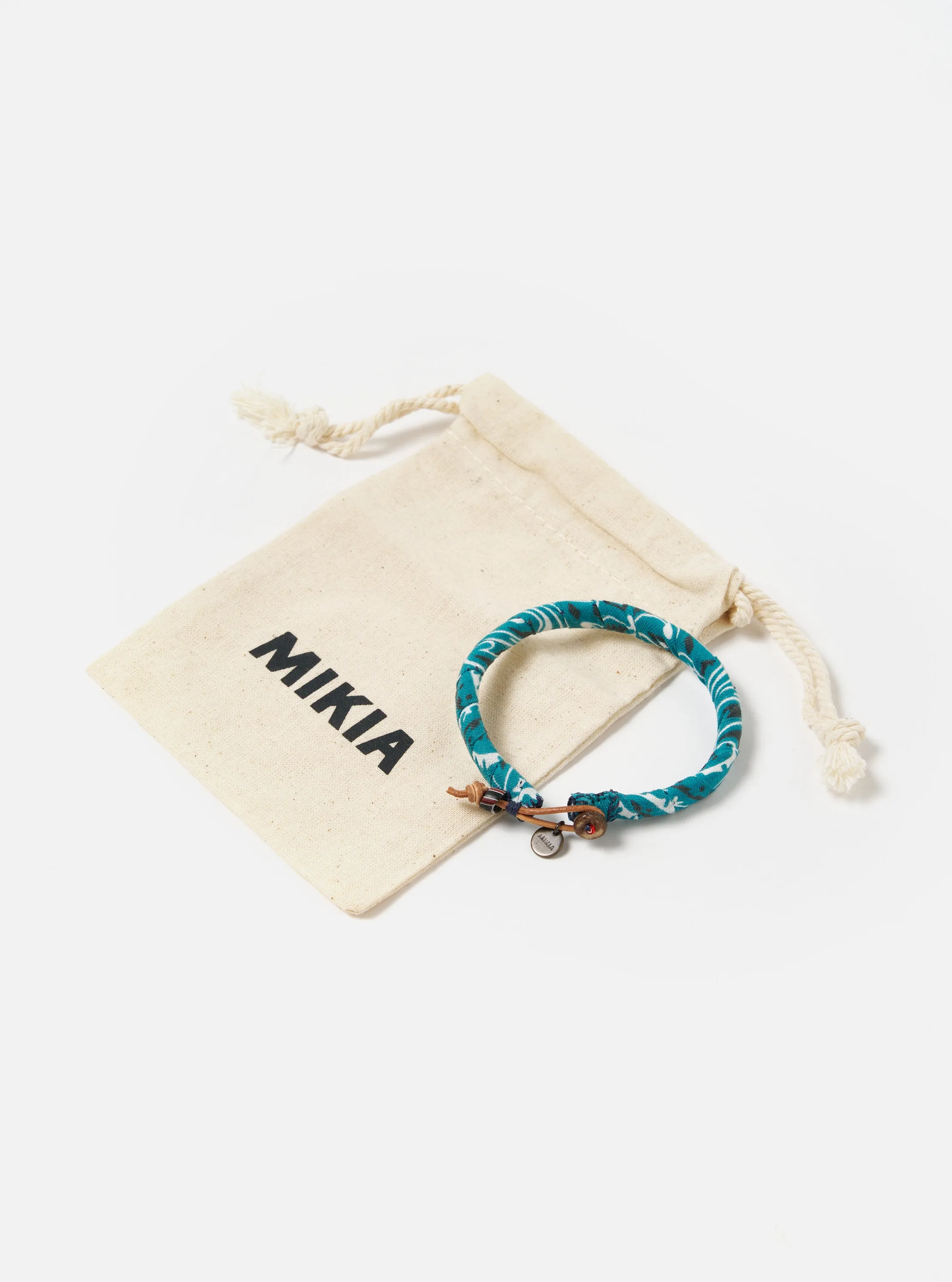Mikia Bracelet in Blue Green Bandana sold by Universal Works product image thumbnail 4