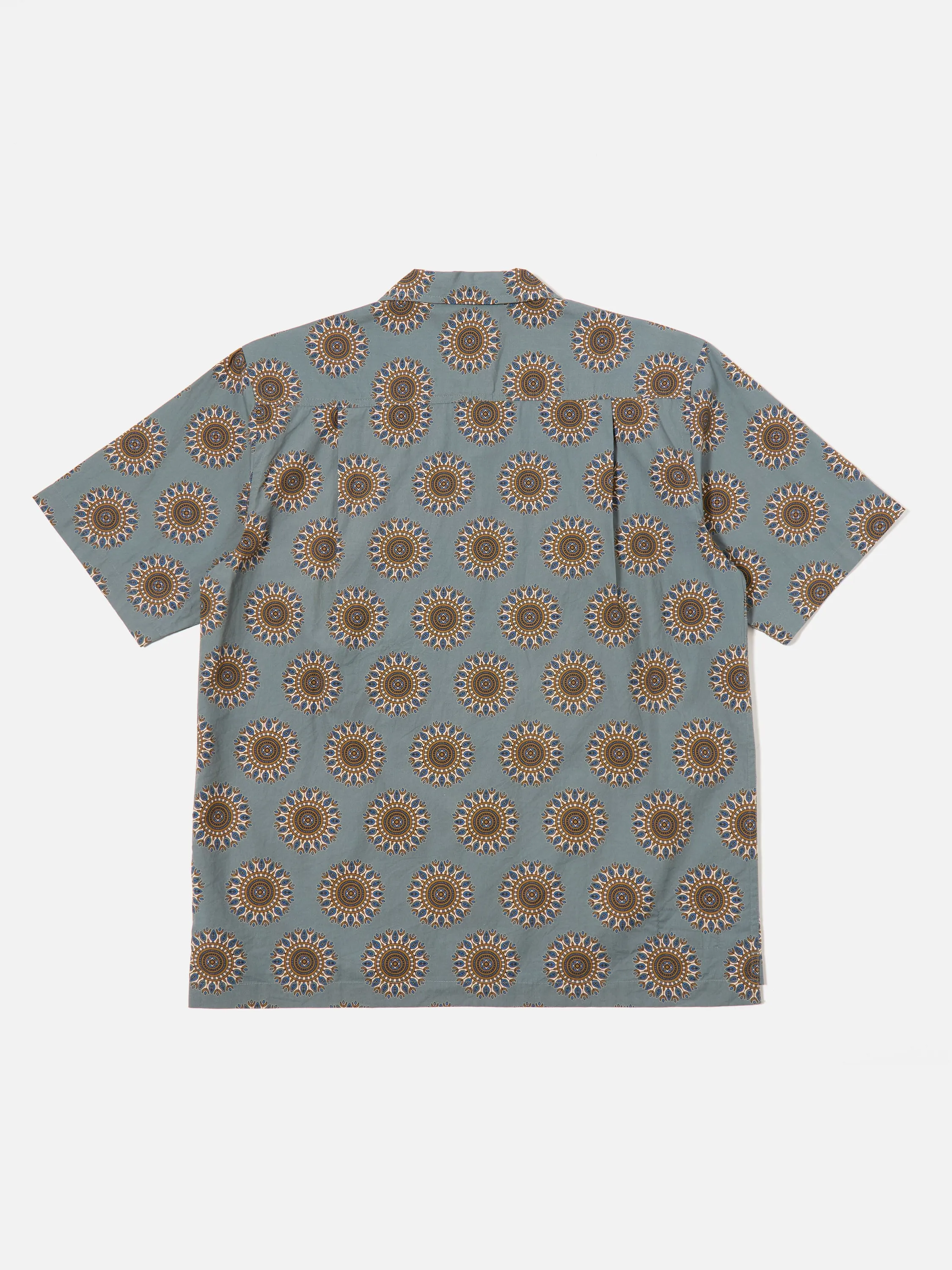 Universal Works Camp Shirt in Smoke Blue Regal Print sold by Universal Works product image thumbnail 2