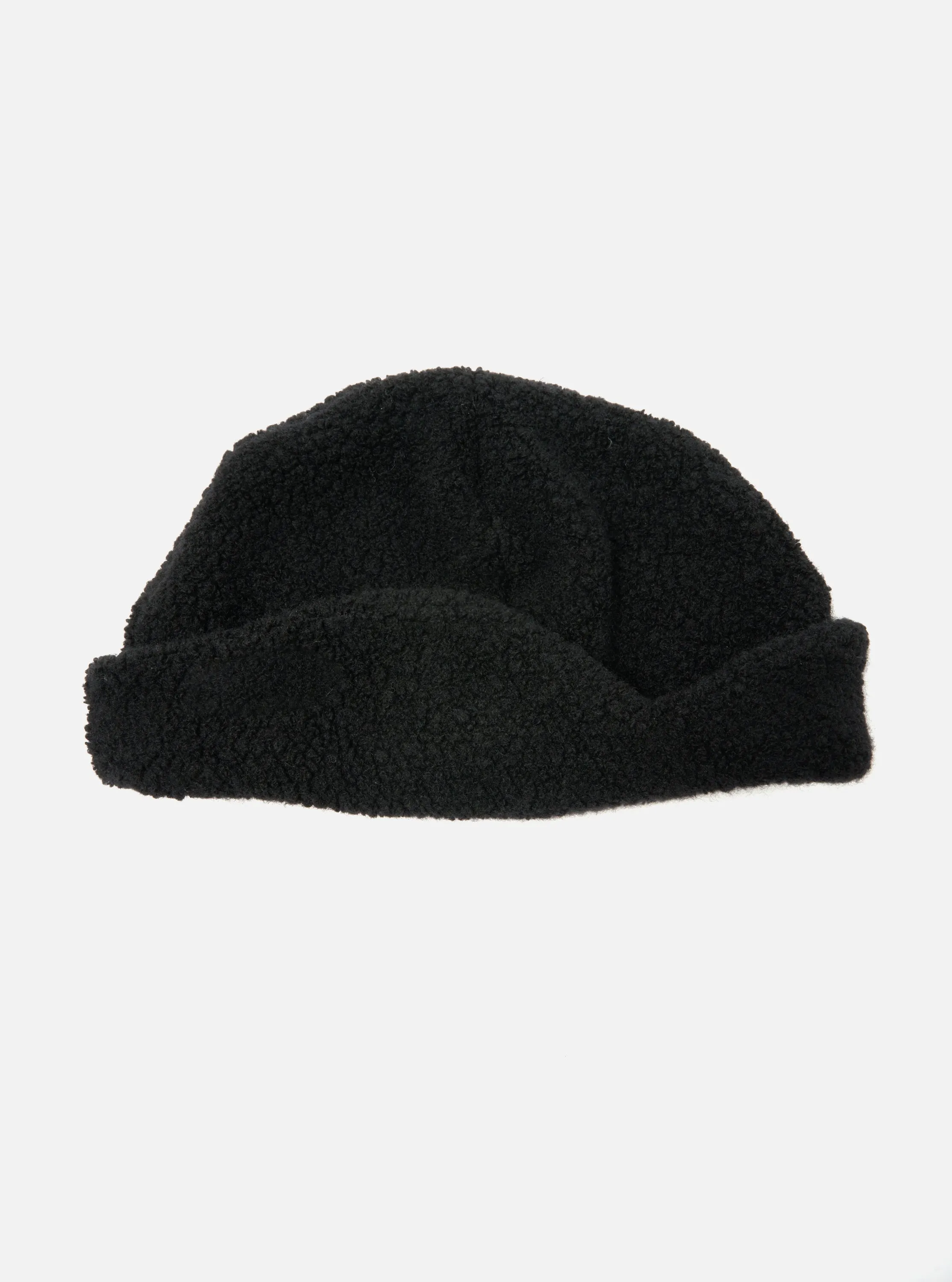cableami® Watch Cap in Black Recycled Wool sold by Universal Works