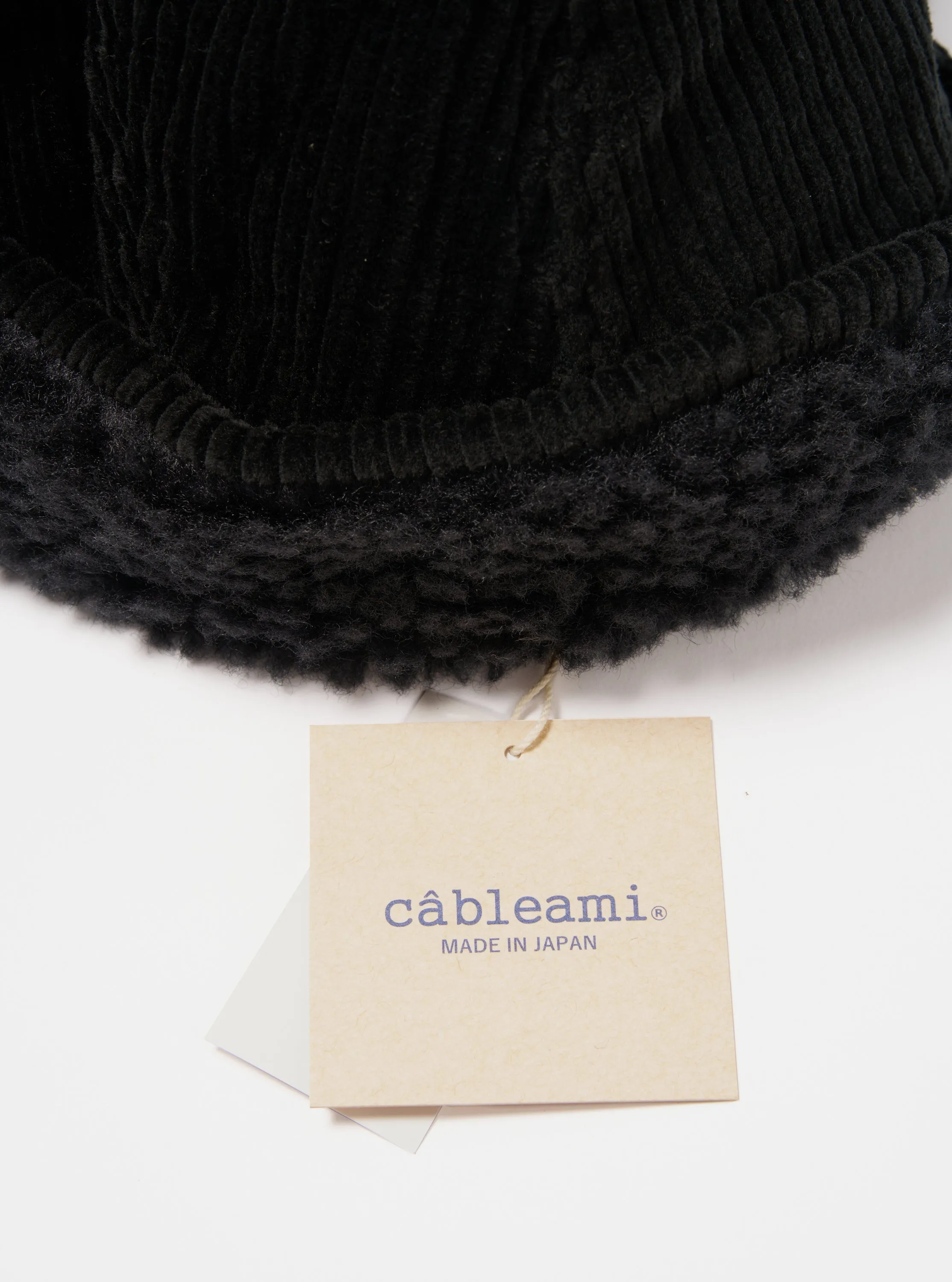 cableami® Black Corduroy 5w Cap sold by Universal Works product image thumbnail 3