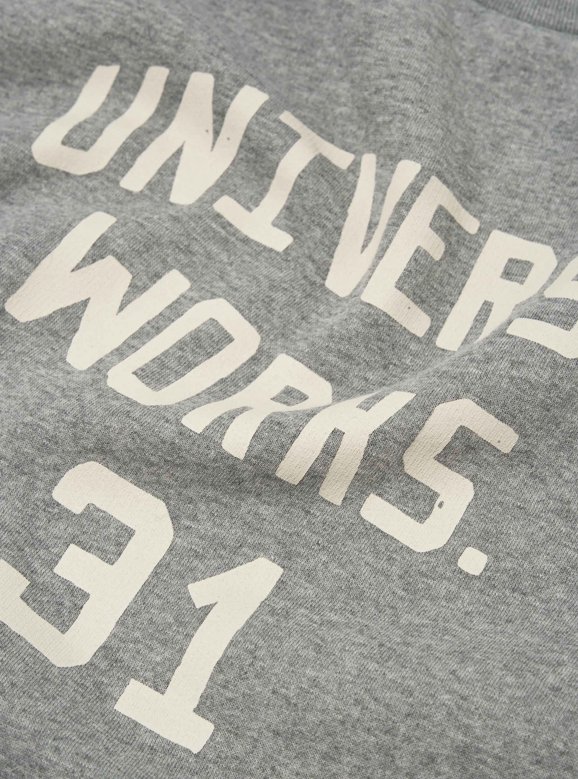 Universal Works Loose Sweatshirt in Grey Marl Recycled Cotton Blend Jersey sold by Universal Works product image thumbnail 5