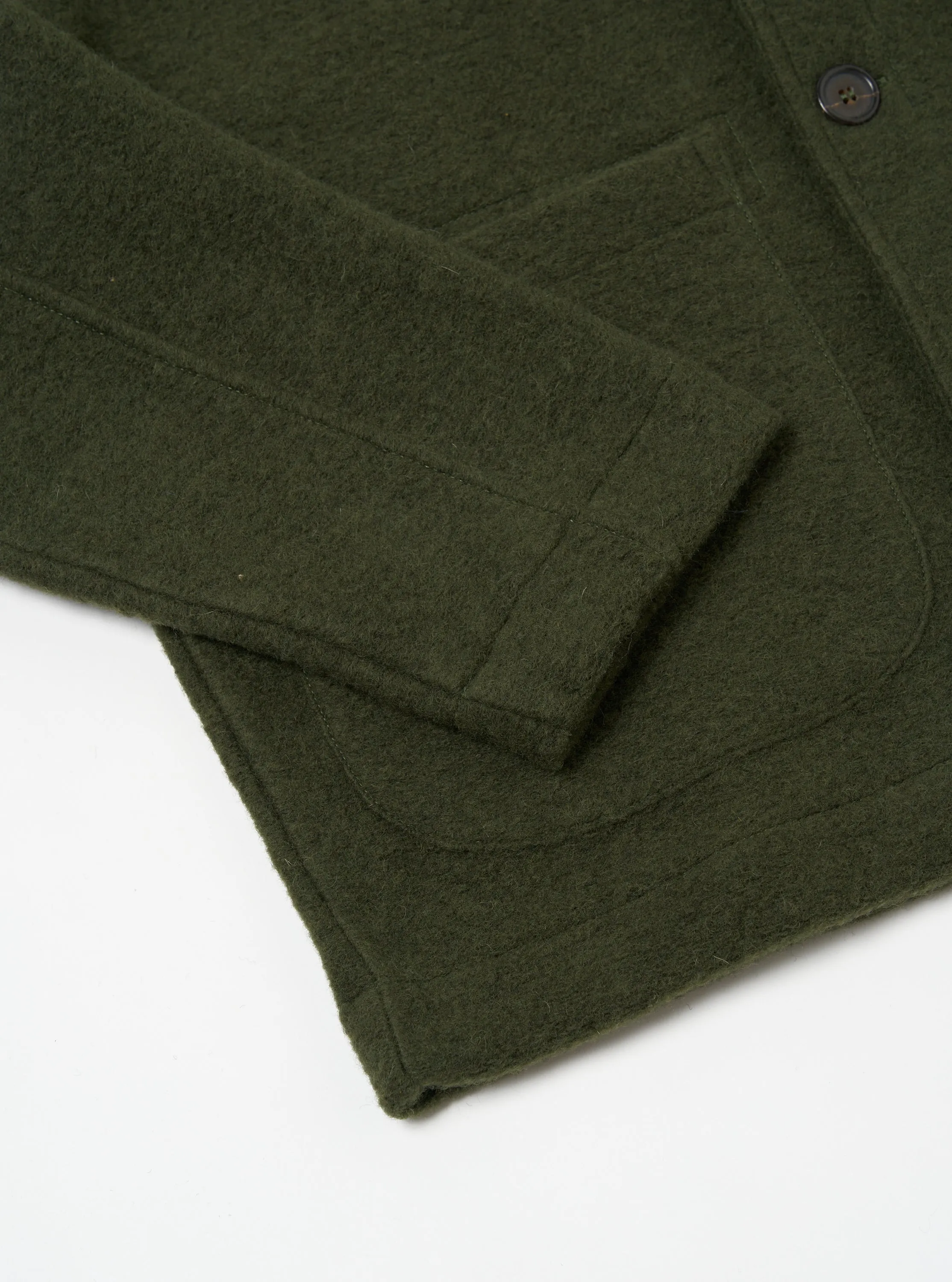 Universal Works Field Jacket in Olive Wool Fleece sold by Universal Works product image thumbnail 5