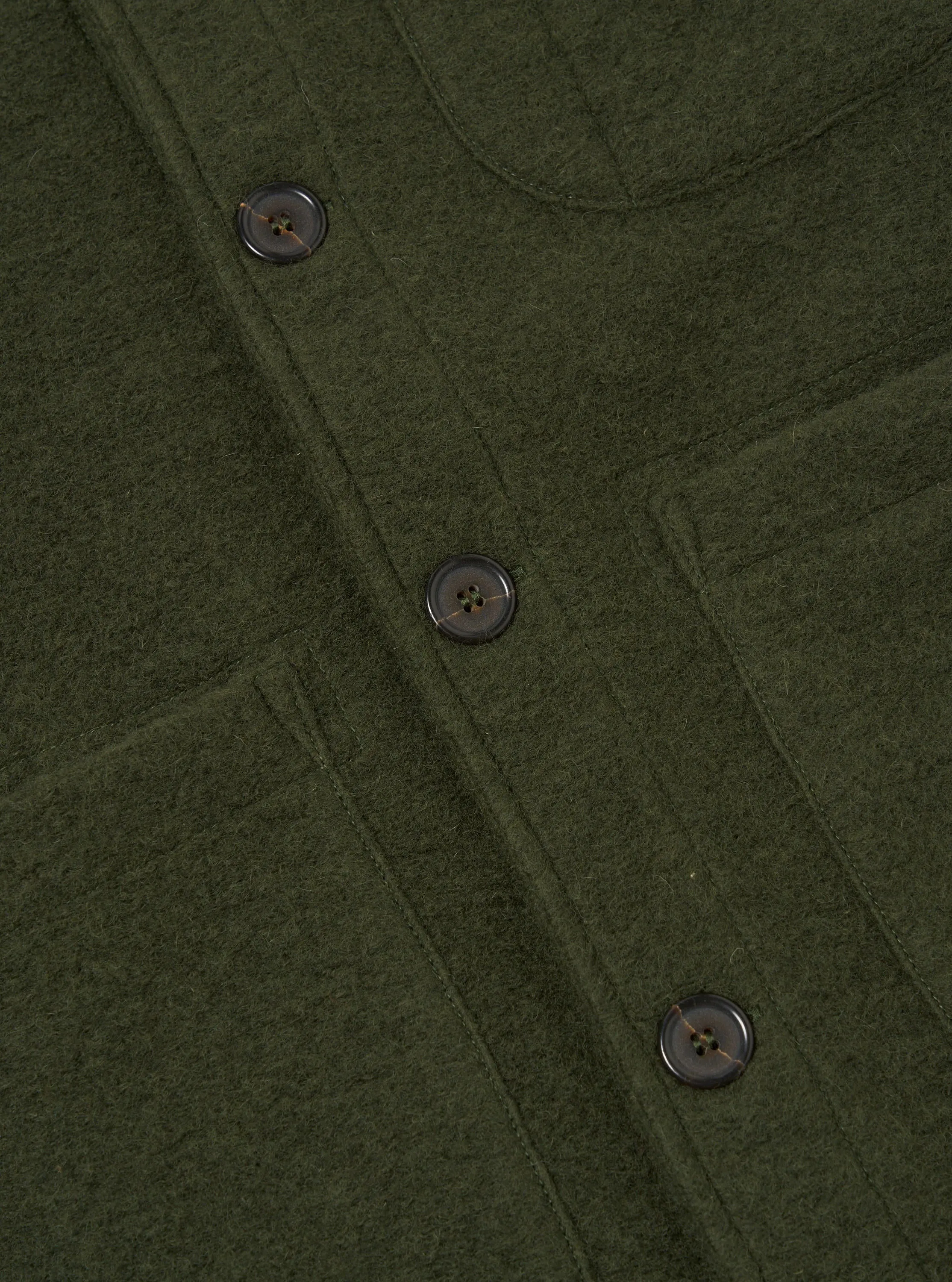 Universal Works Field Jacket in Olive Wool Fleece sold by Universal Works product image thumbnail 4