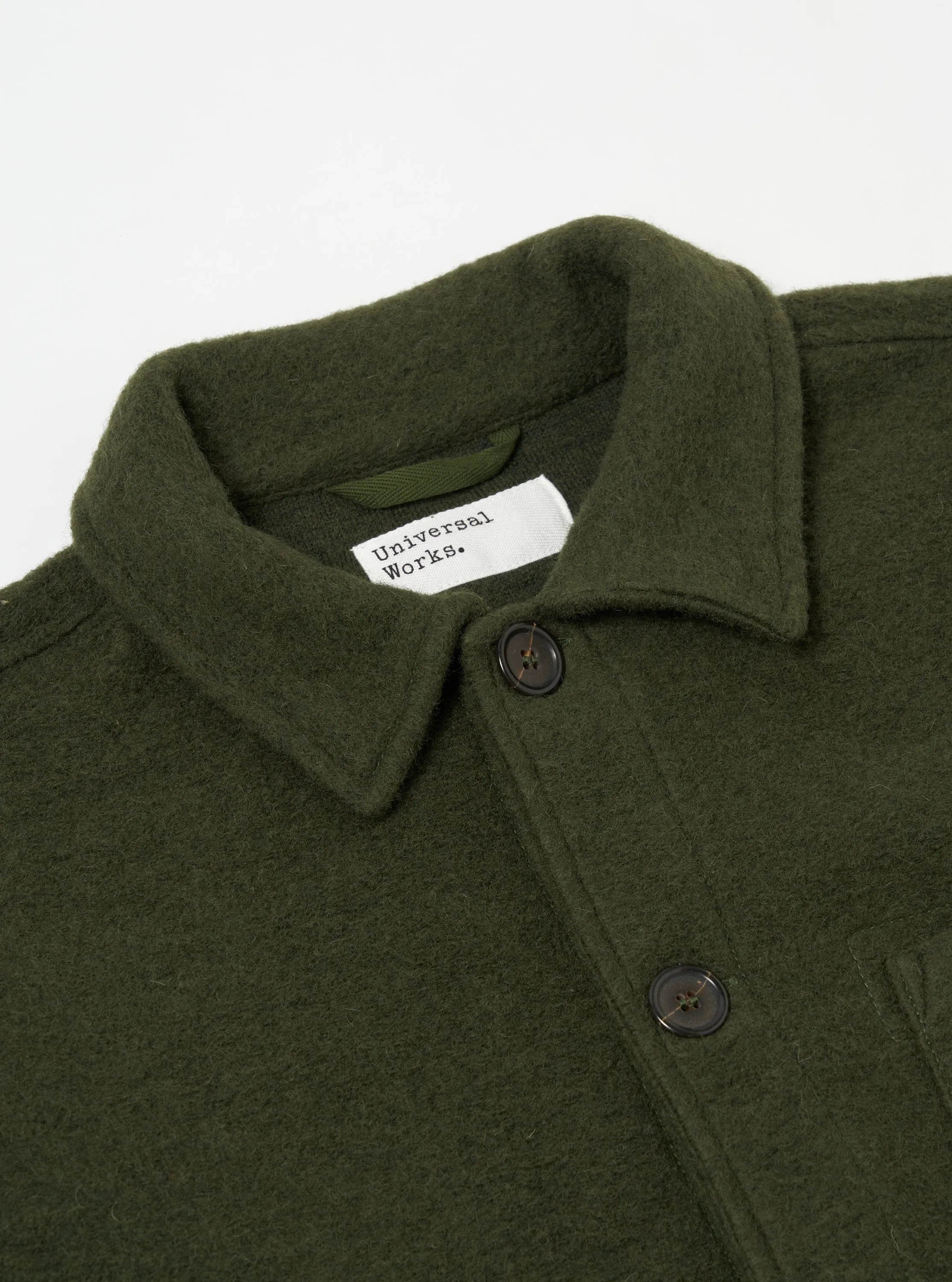 Universal Works Field Jacket in Olive Wool Fleece sold by Universal Works product image thumbnail 3