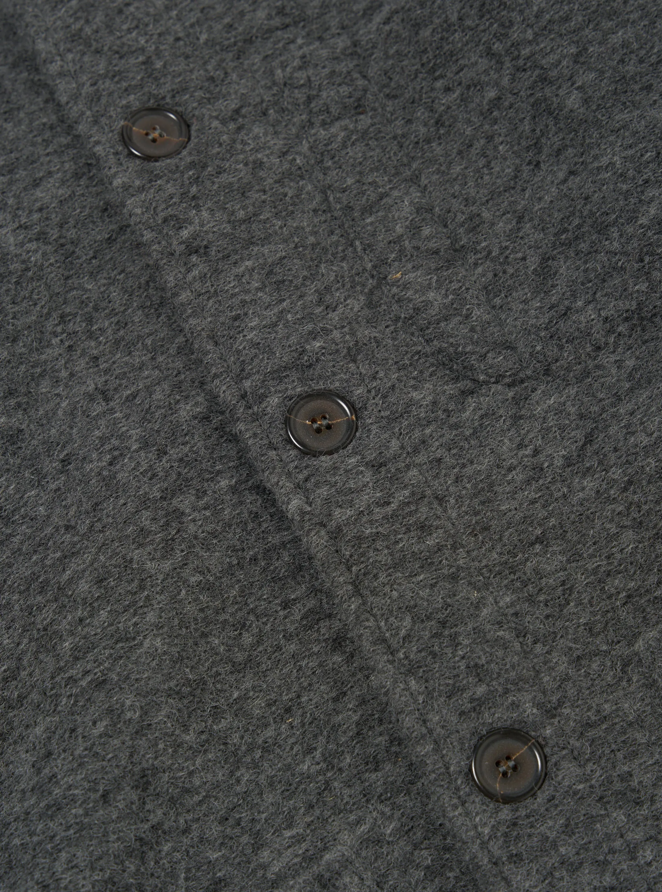 Universal Works Field Jacket in Grey Marl Wool Fleece sold by Universal Works product image thumbnail 4