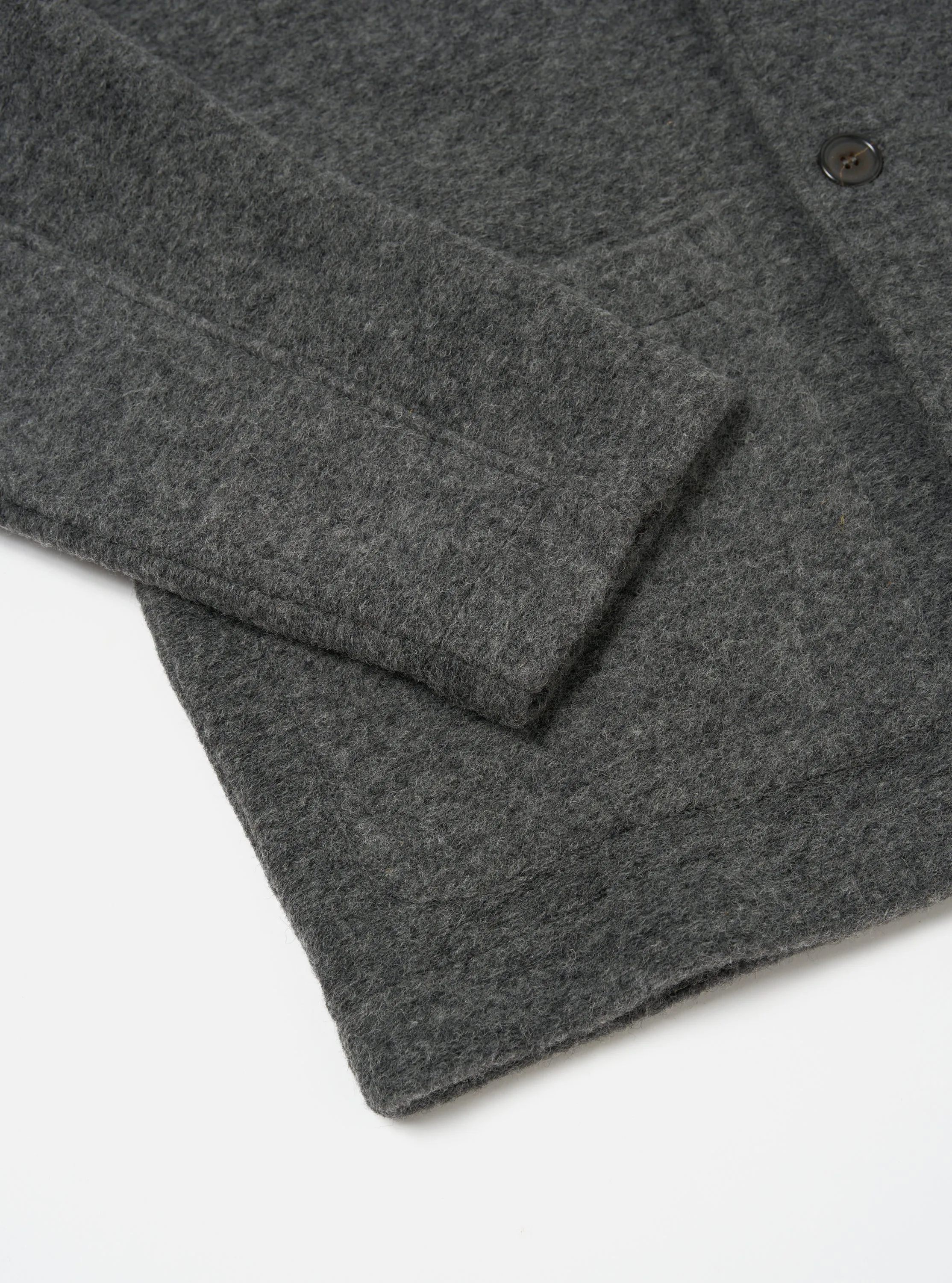 Universal Works Field Jacket in Grey Marl Wool Fleece sold by Universal Works product image thumbnail 5