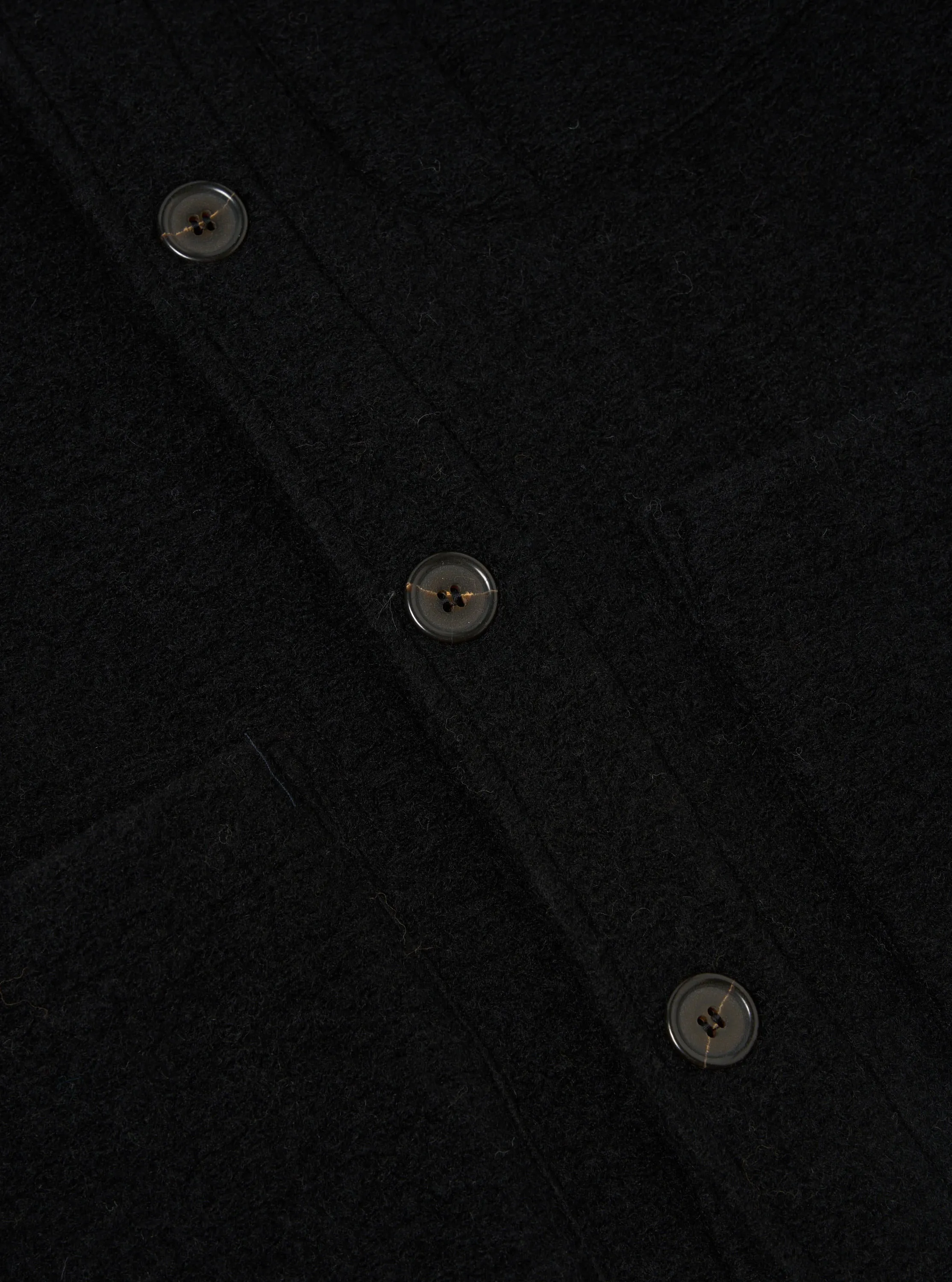 Universal Works Field Jacket in Black Wool Fleece sold by Universal Works product image thumbnail 4