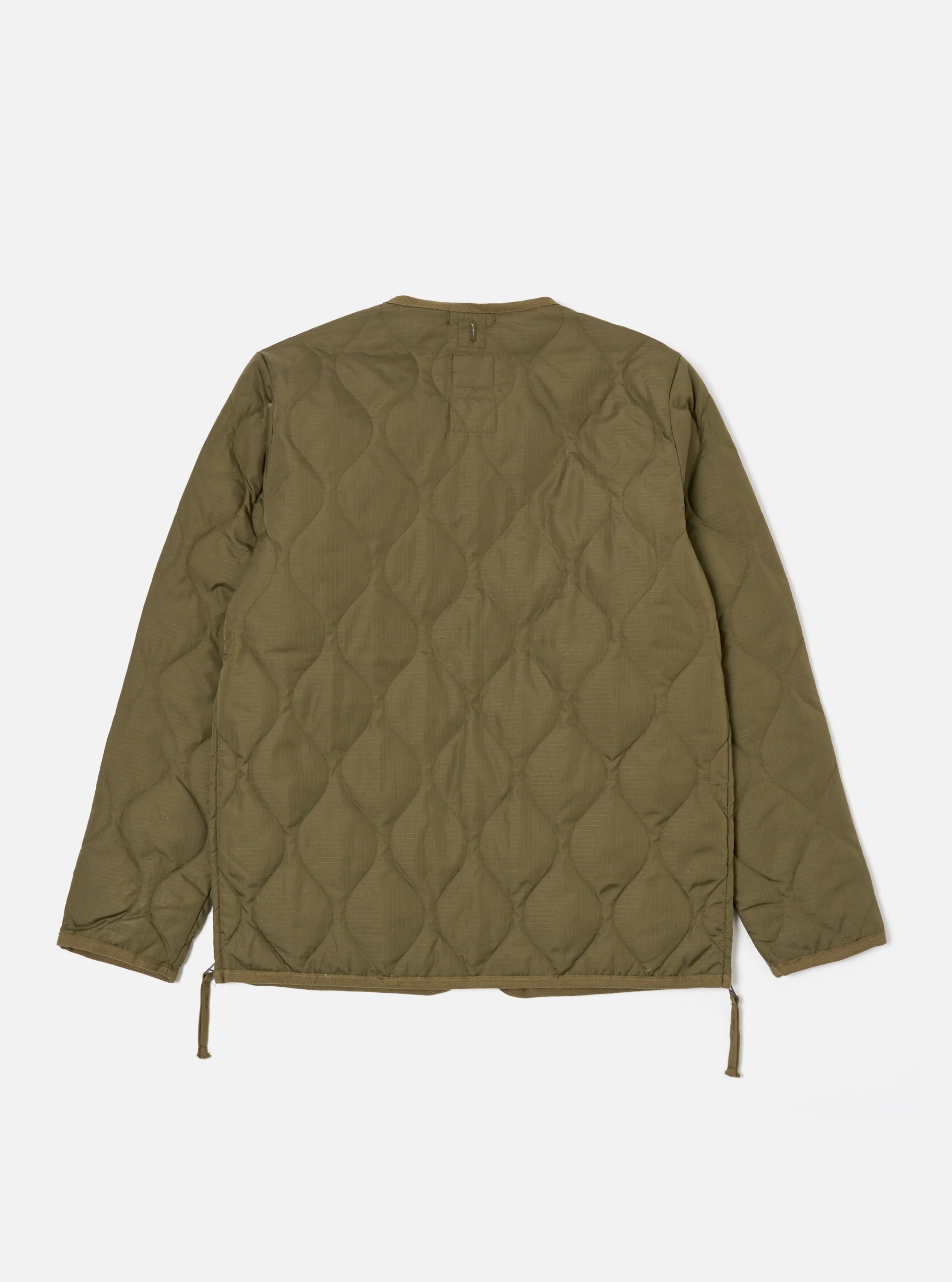 Taion Crew Neck Down Jacket in Dark Olive Ripstop sold by Universal Works product image thumbnail 2