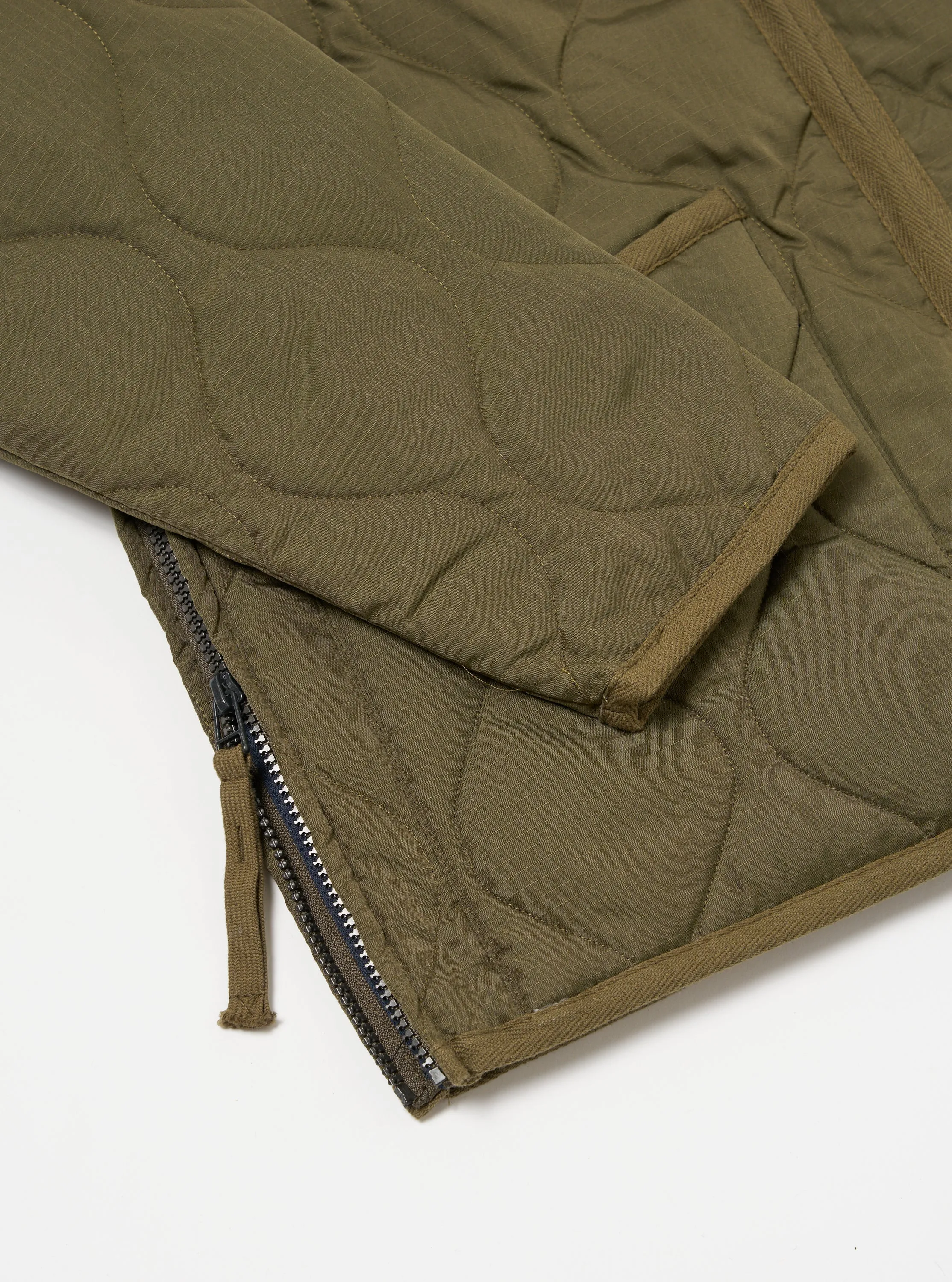 Taion Crew Neck Down Jacket in Dark Olive Ripstop sold by Universal Works product image thumbnail 5