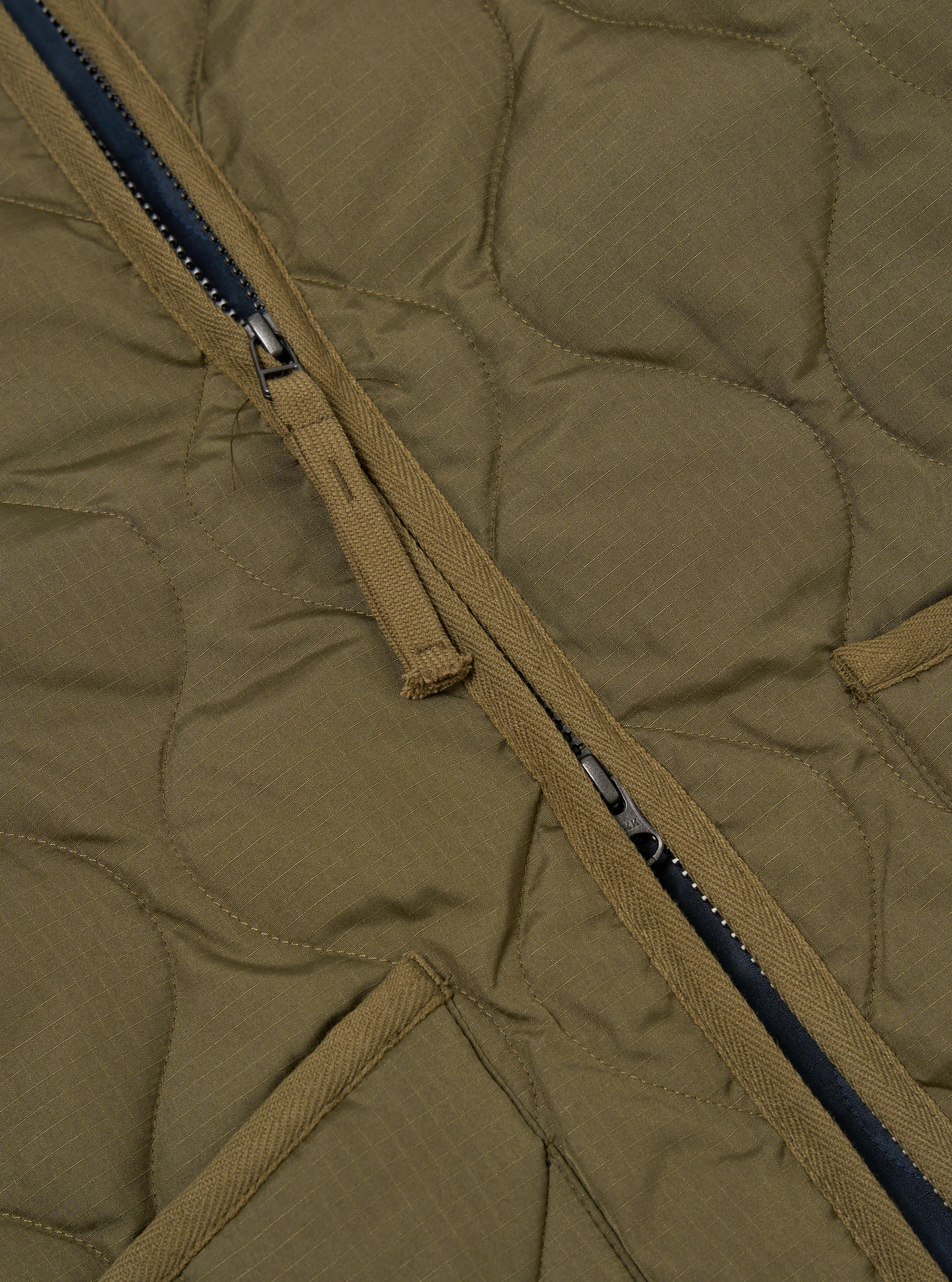 Taion Crew Neck Down Jacket in Dark Olive Ripstop sold by Universal Works product image thumbnail 4