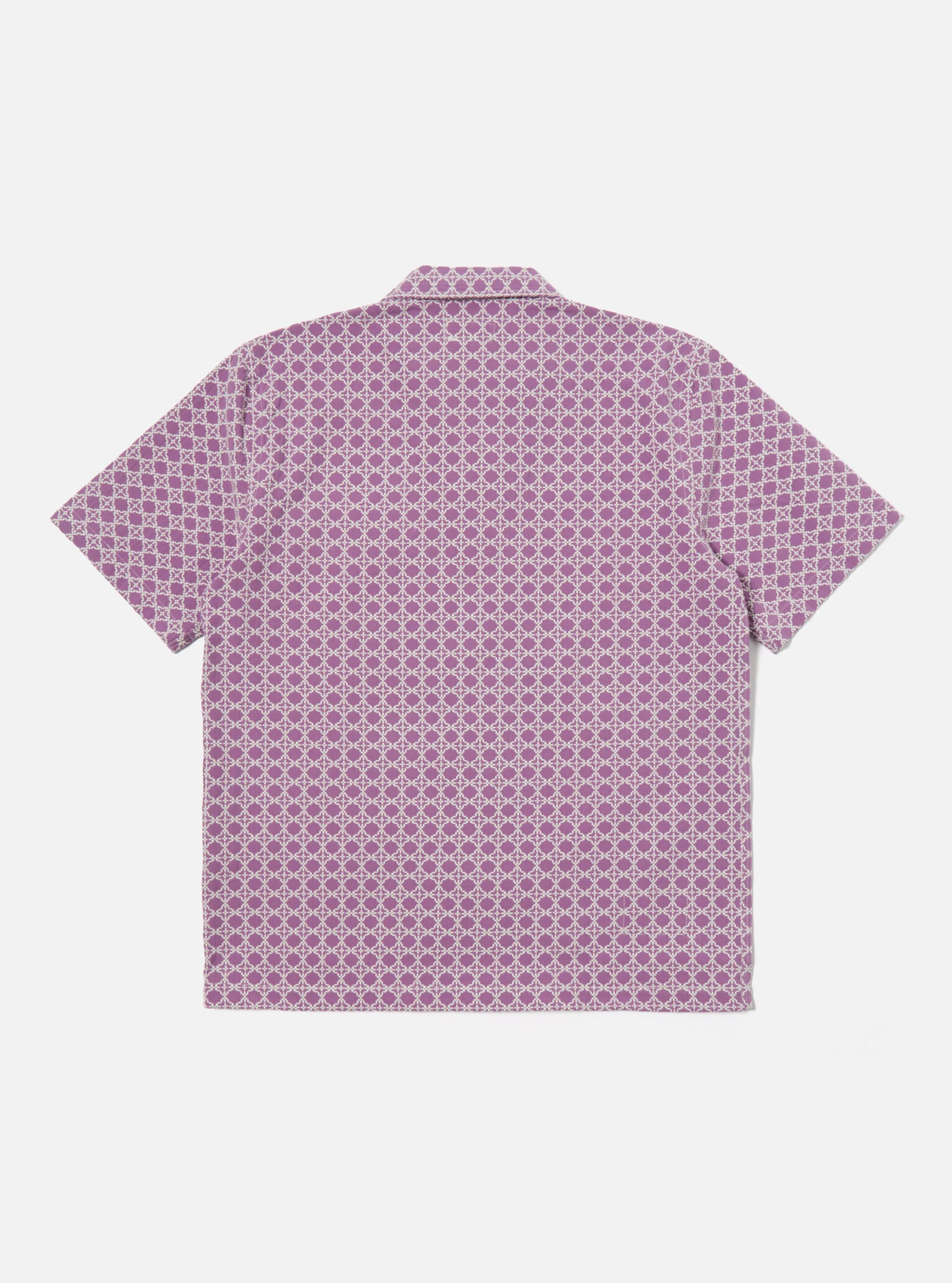 Universal Works Road Shirt in Lilac Tile 2 Cotton sold by Universal Works product image thumbnail 3