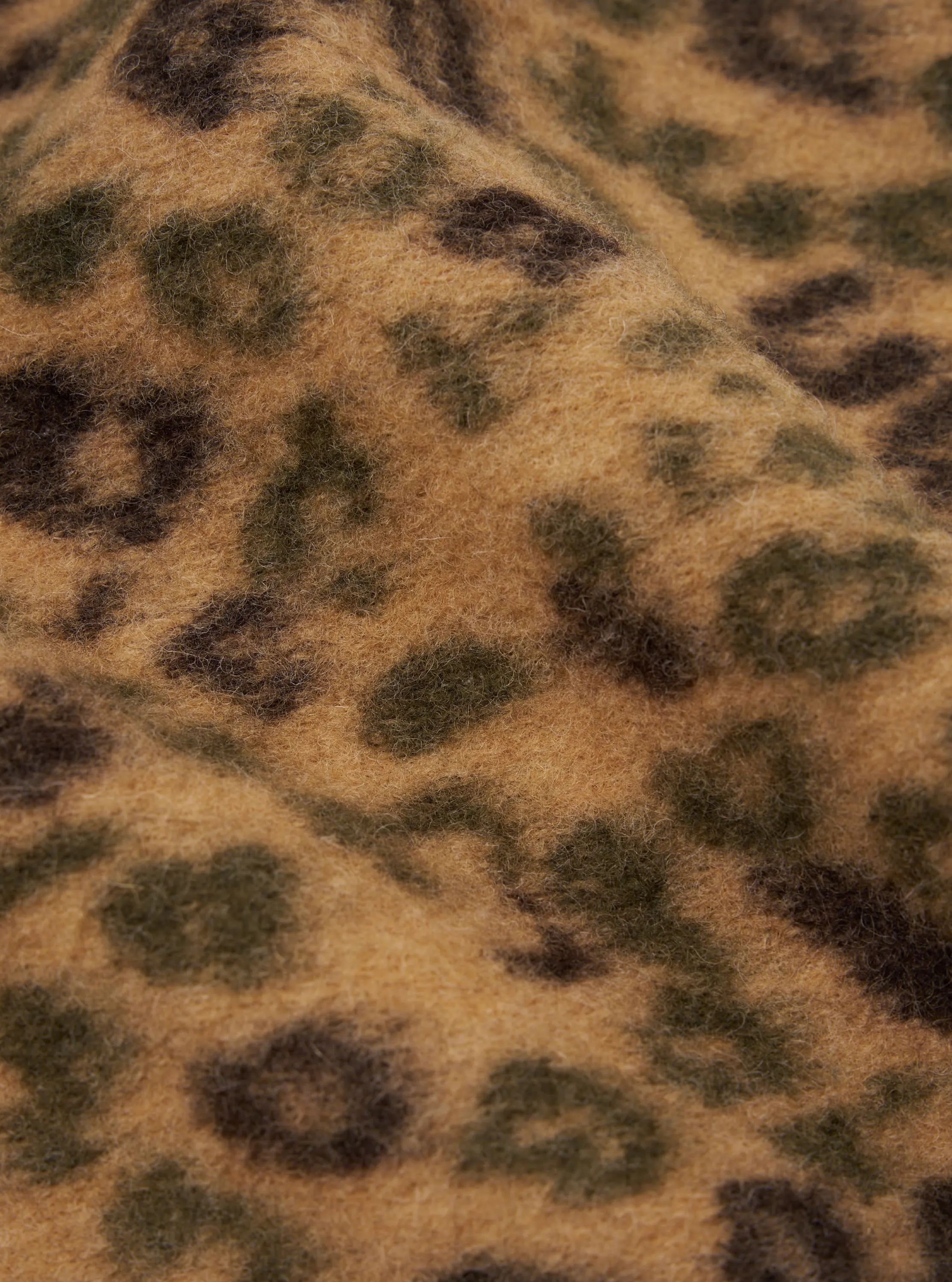 Universal Works Zip Waistcoat in Camo Leopard Fleece sold by Universal Works product image thumbnail 5