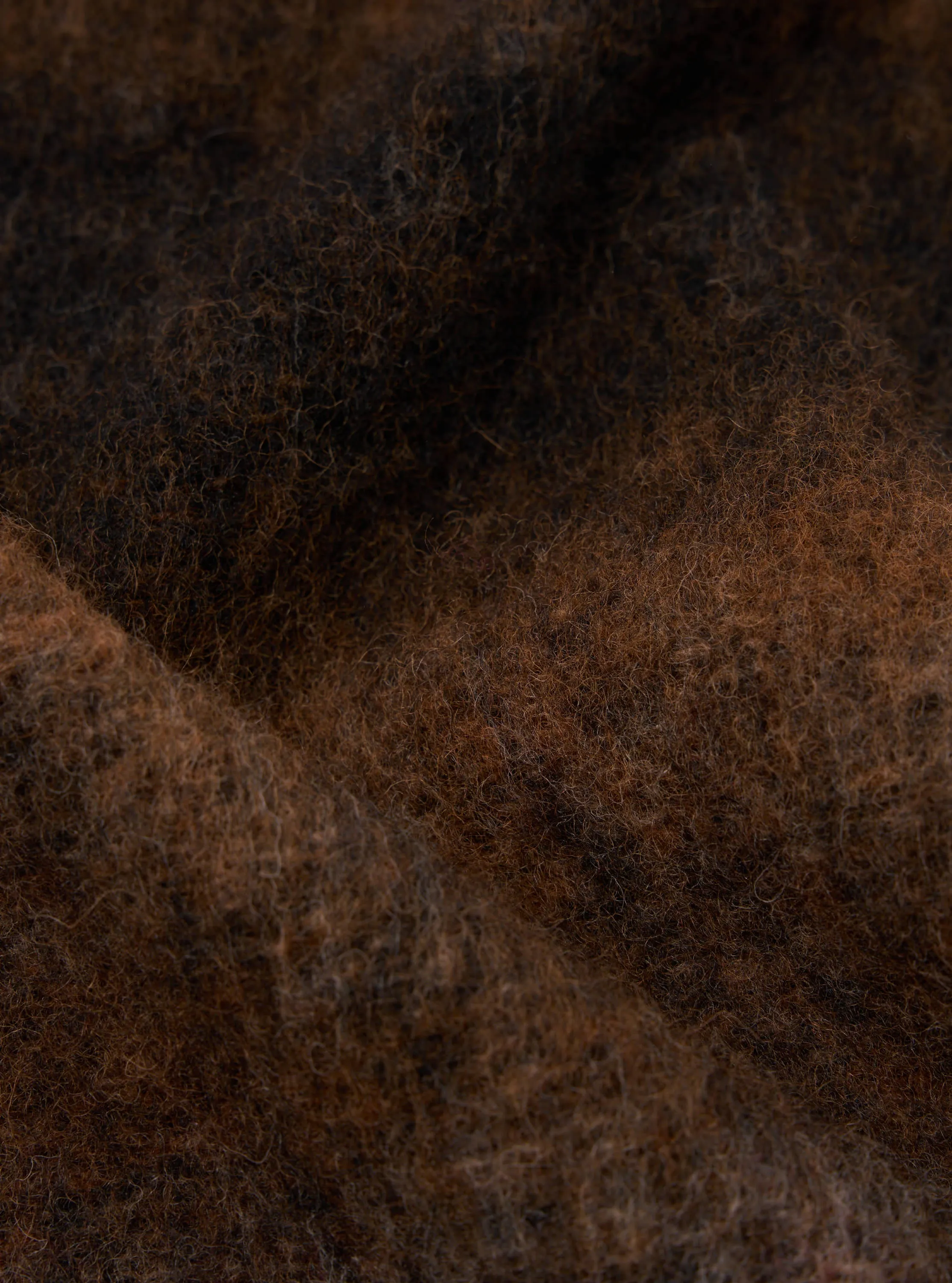 Universal Works Zip Gilet in Brown Ombre Fleece sold by Universal Works product image thumbnail 5