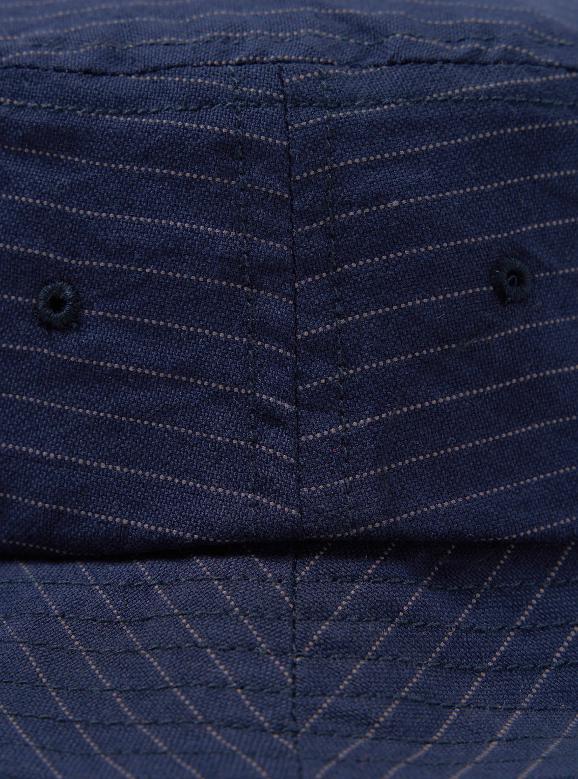 Universal Works Lewis Hat in Navy Cotton Pinstripe sold by Universal Works product image thumbnail 3
