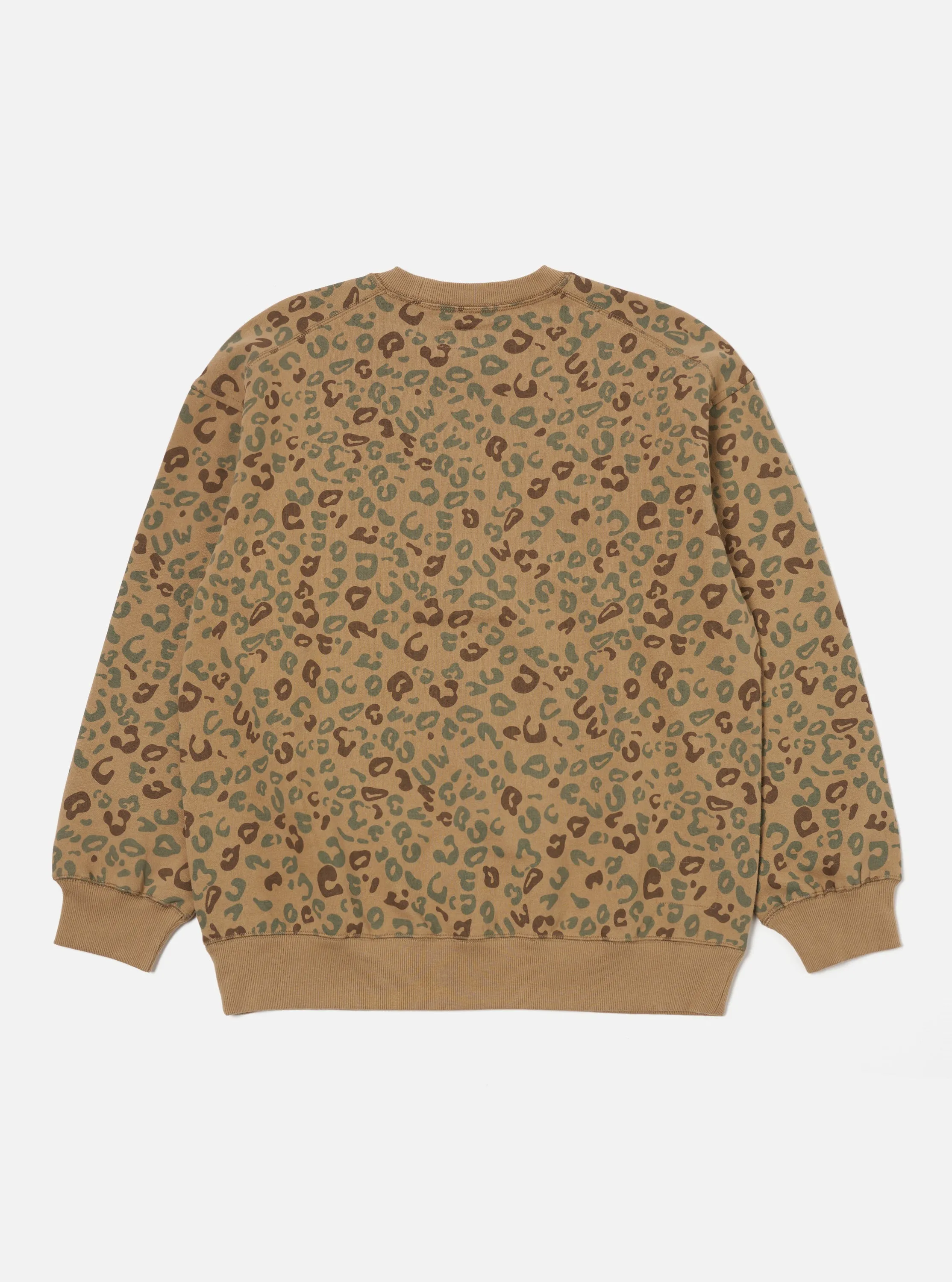 Universal Works Loose Sweatshirt in Sand Leopard Brush Back sold by Universal Works product image thumbnail 2