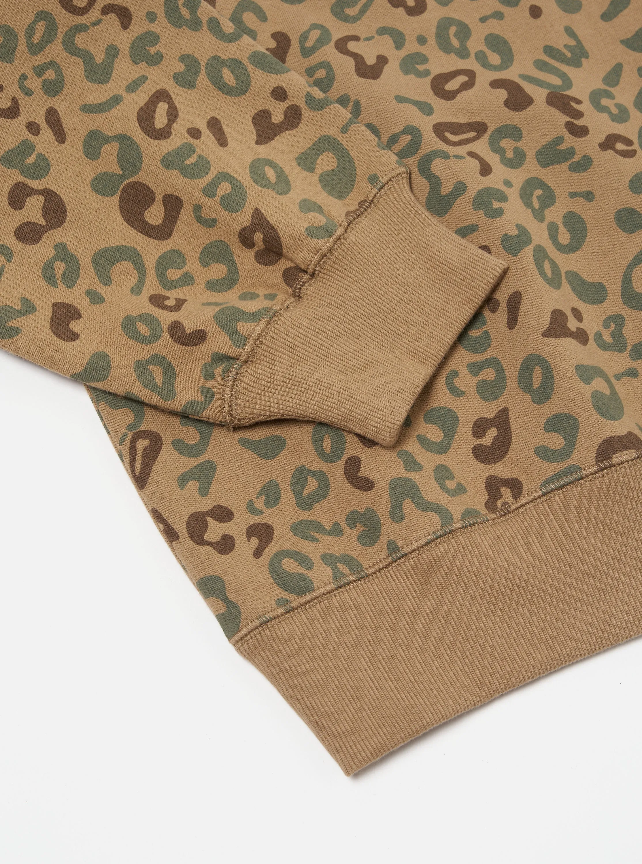 Universal Works Loose Sweatshirt in Sand Leopard Brush Back sold by Universal Works product image thumbnail 5