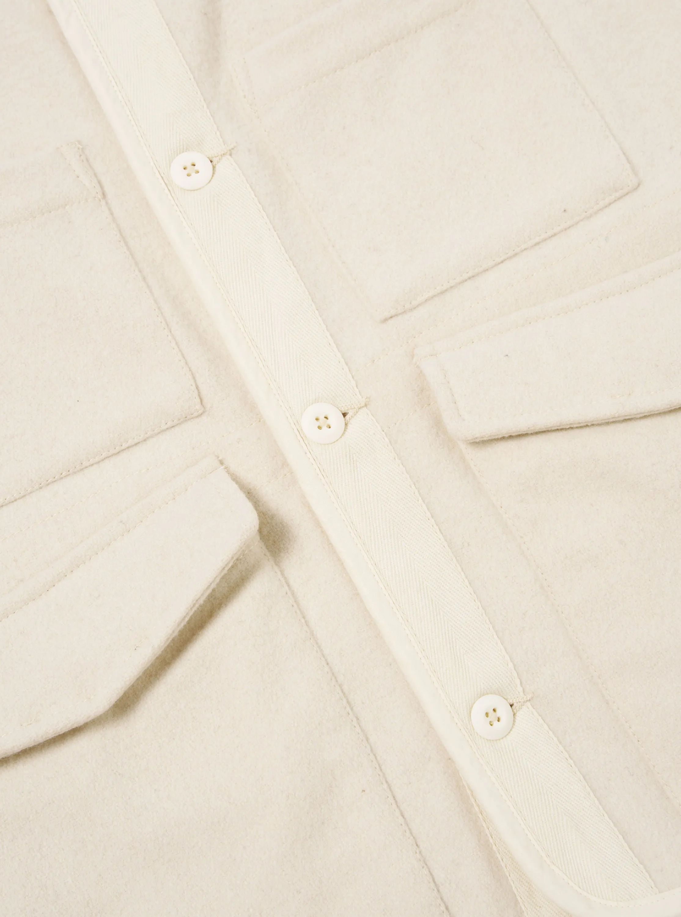 Universal Works 4 Pocket Gilet in Ecru Marl Mowbray sold by Universal Works product image thumbnail 5