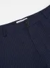 Universal Works Military Chino in Navy Cotton Pinstripe sold by Universal Works