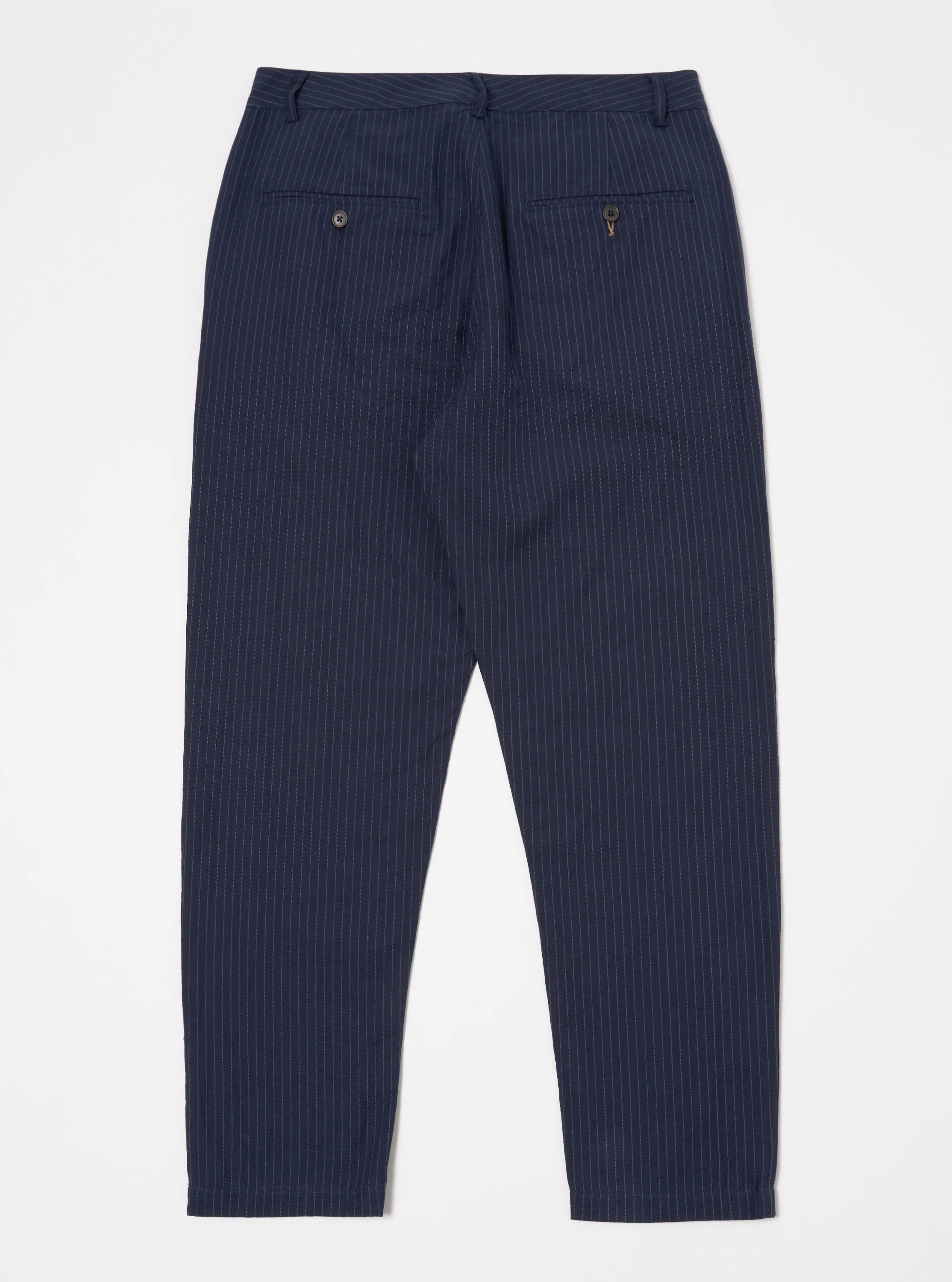 Universal Works Military Chino in Navy Cotton Pinstripe sold by Universal Works product image thumbnail 2