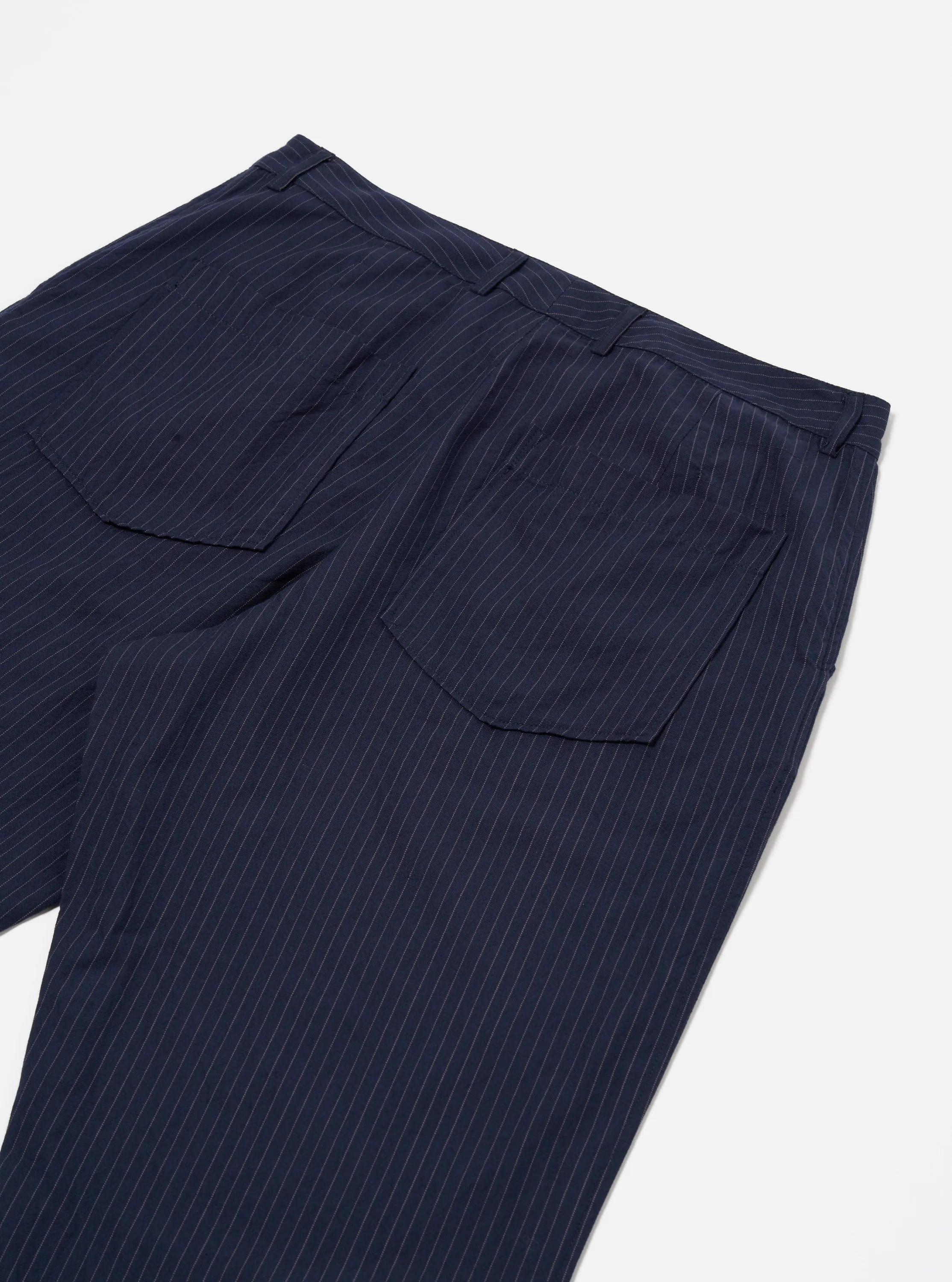 Universal Works Duke Pant in Navy Cotton Pinstripe sold by Universal Works product image thumbnail 5