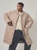Universal Works Account Coat in Natural Crazy Leopard sold by Universal Works