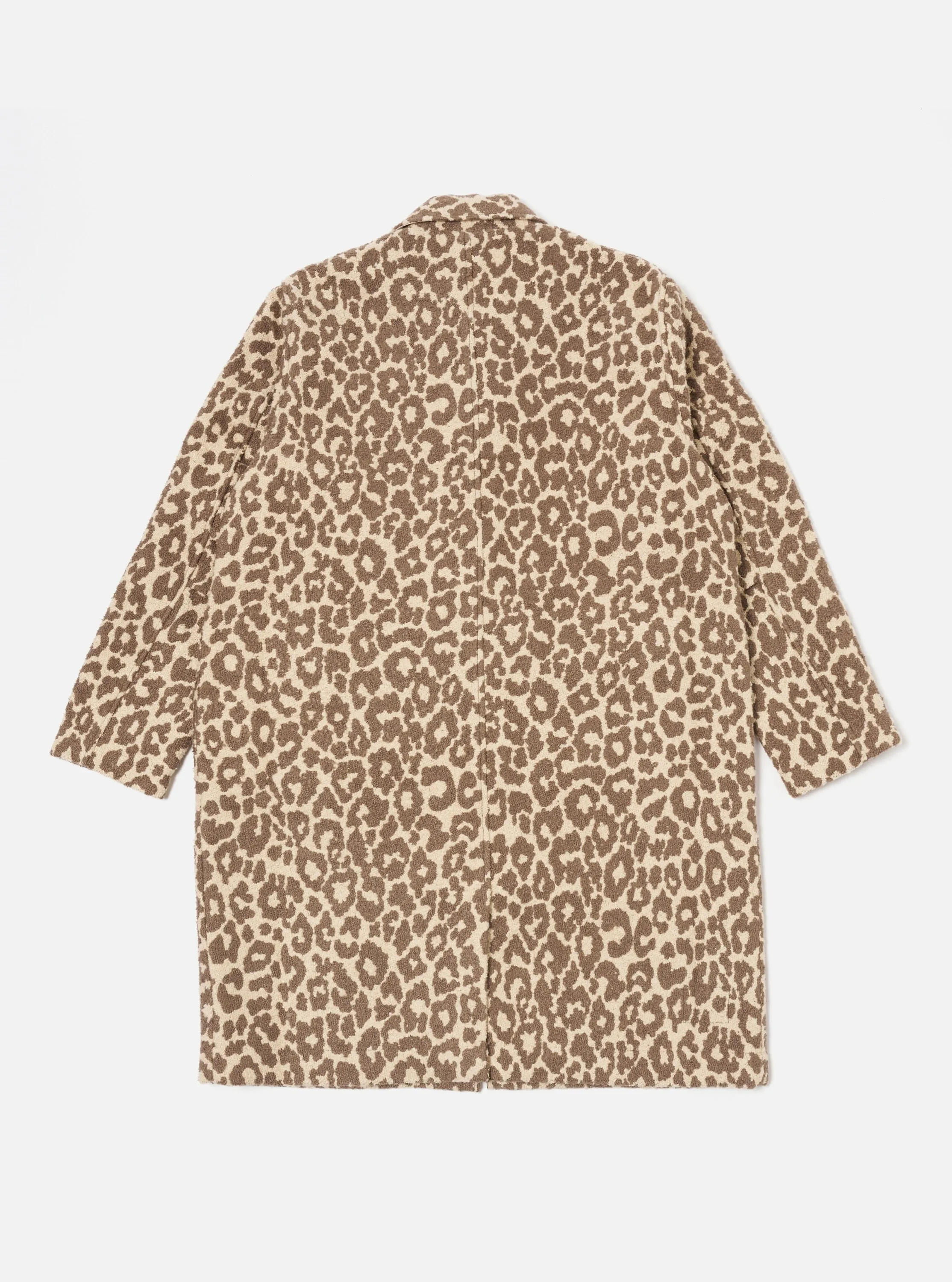 Natural Crazy Leopard Account Coat sold by Universal Works product image thumbnail 3