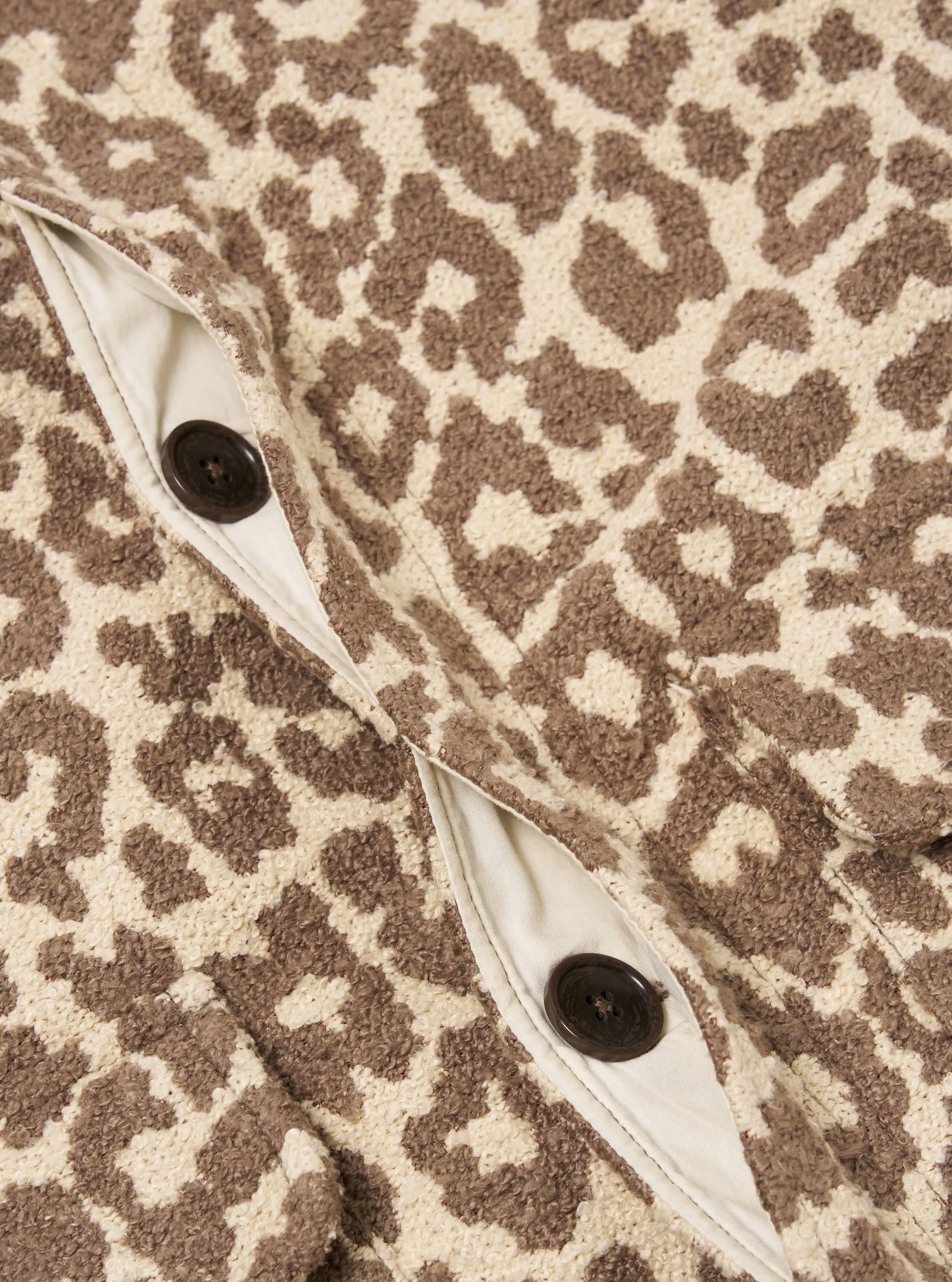 Natural Crazy Leopard Account Coat sold by Universal Works product image thumbnail 5