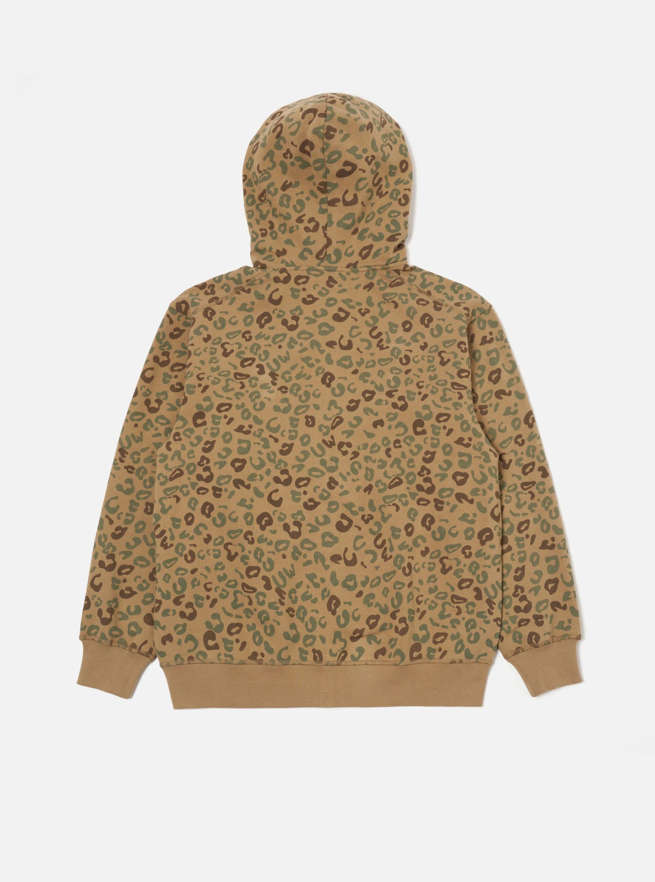 Universal Works New York Hoody in Sand Leopard Brush Back sold by Universal Works product image thumbnail 2