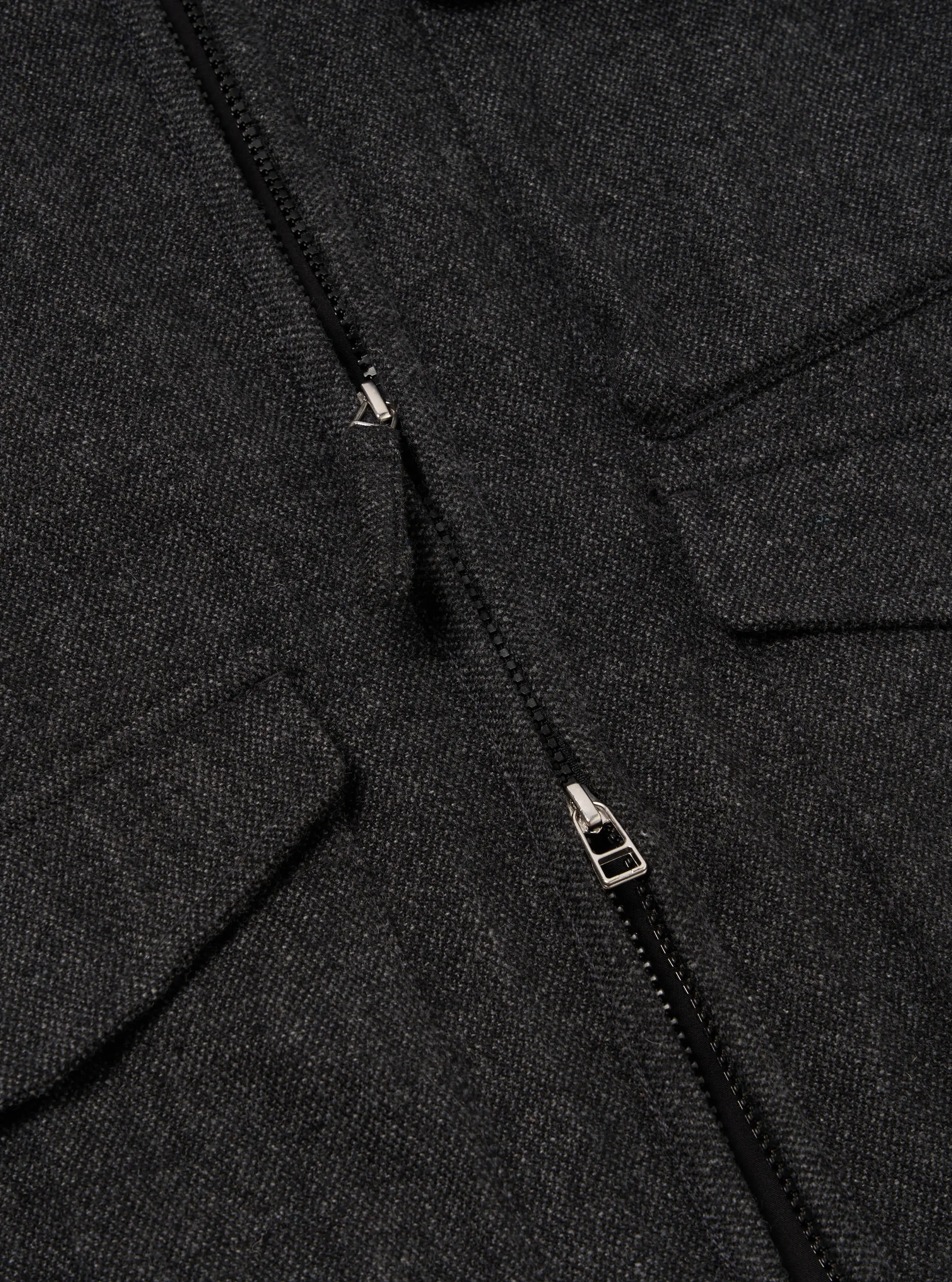 Grey Anders Wool Upcycled Parachute Liner Jacket sold by Universal Works product image thumbnail 4