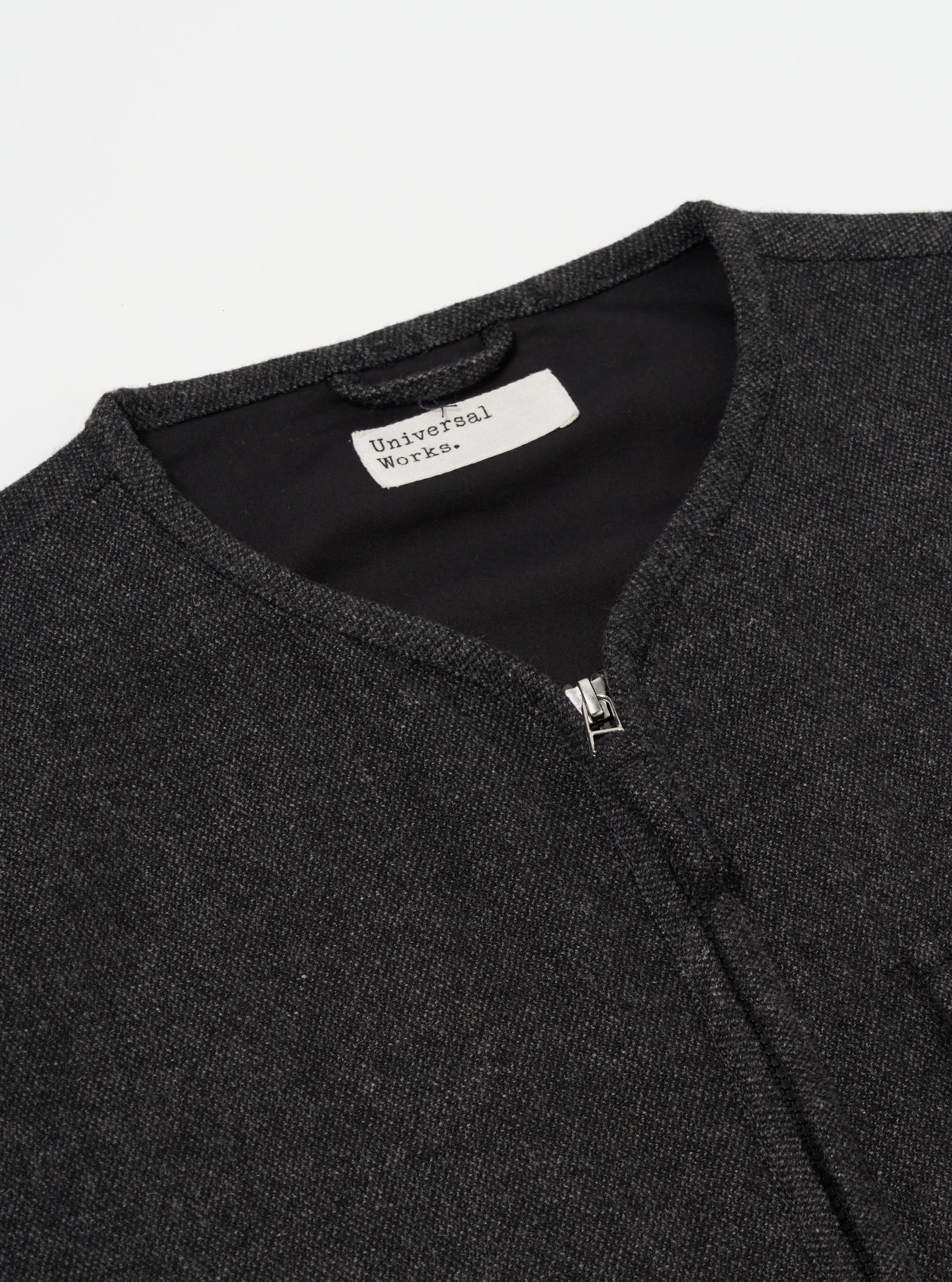 Grey Anders Wool Upcycled Parachute Liner Jacket sold by Universal Works product image thumbnail 3