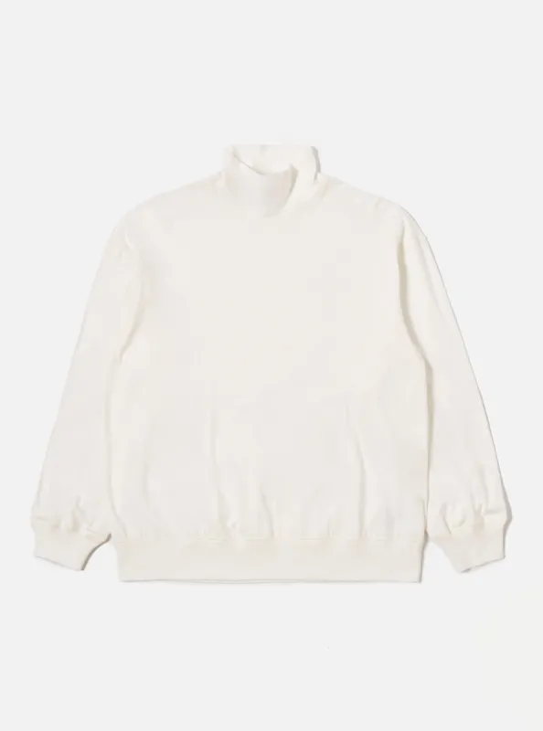 Ecru Single Jersey Funnel Neck Tee sold by Universal Works