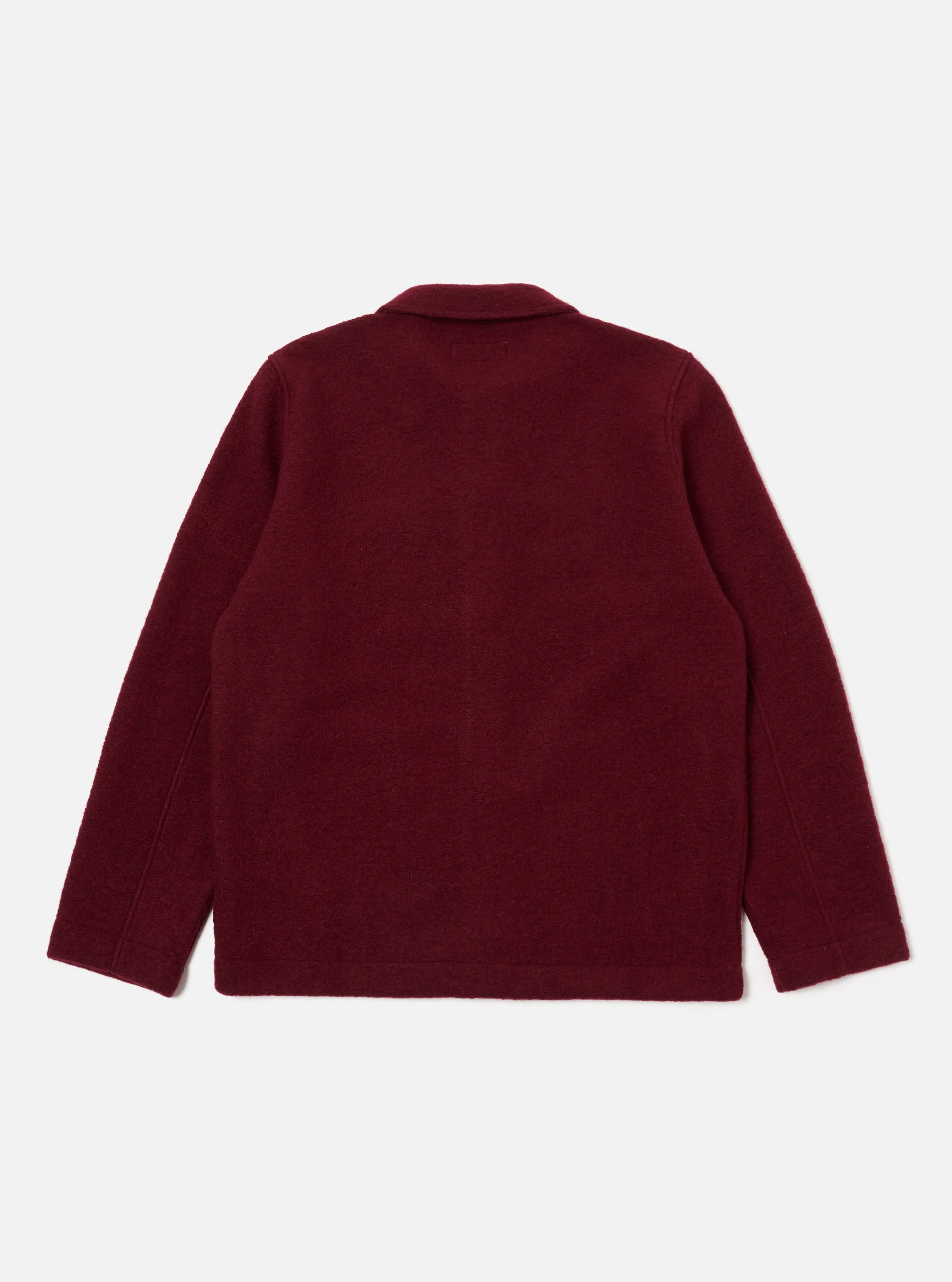 Universal Works Field Jacket in Deep Red Wool Fleece sold by Universal Works product image thumbnail 2