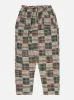 Universal Works Long Pyjama Set in Green/Brown Patchwork Madras sold by Universal Works