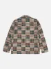 Universal Works Long Pyjama Set in Green/Brown Patchwork Madras sold by Universal Works