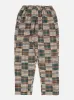 Universal Works Long Pyjama Set in Green/Brown Patchwork Madras sold by Universal Works