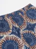 Universal Works Pyjama Pant in Navy Hokkoh Print sold by Universal Works
