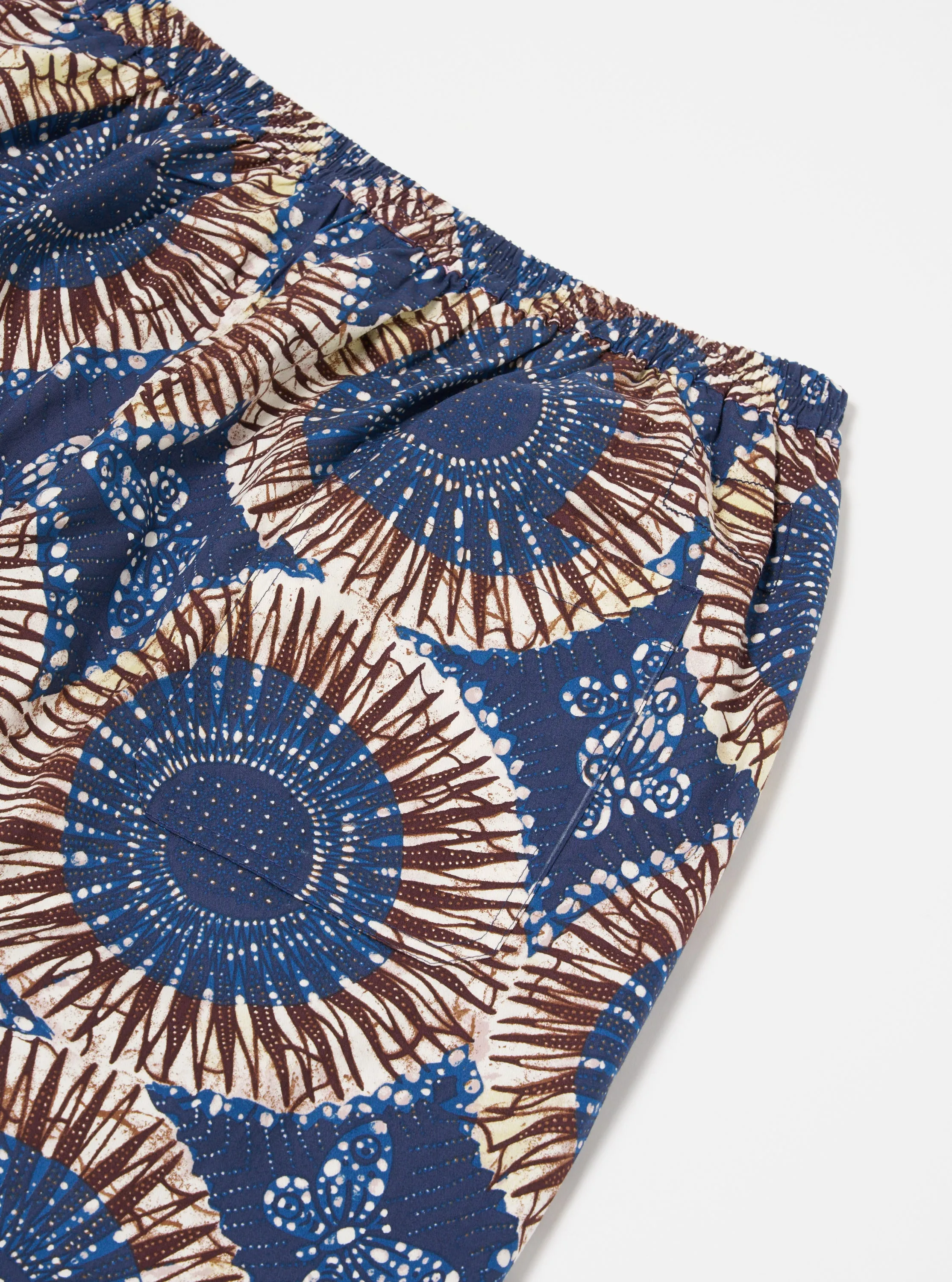 Universal Works Pyjama Pant in Navy Hokkoh Print sold by Universal Works product image thumbnail 4