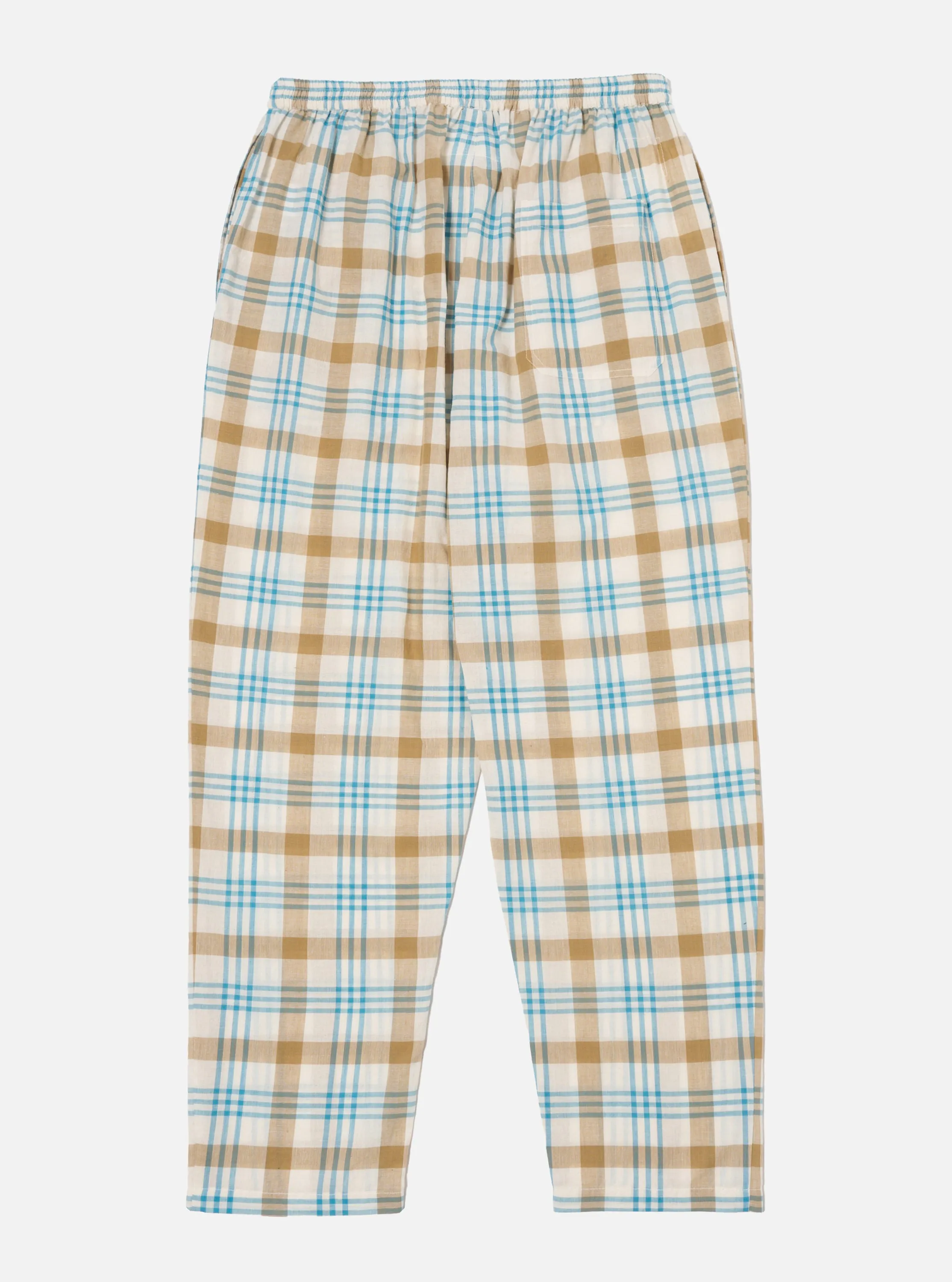 Ecru Madras Check Pyjama Pant sold by Universal Works product image thumbnail 2
