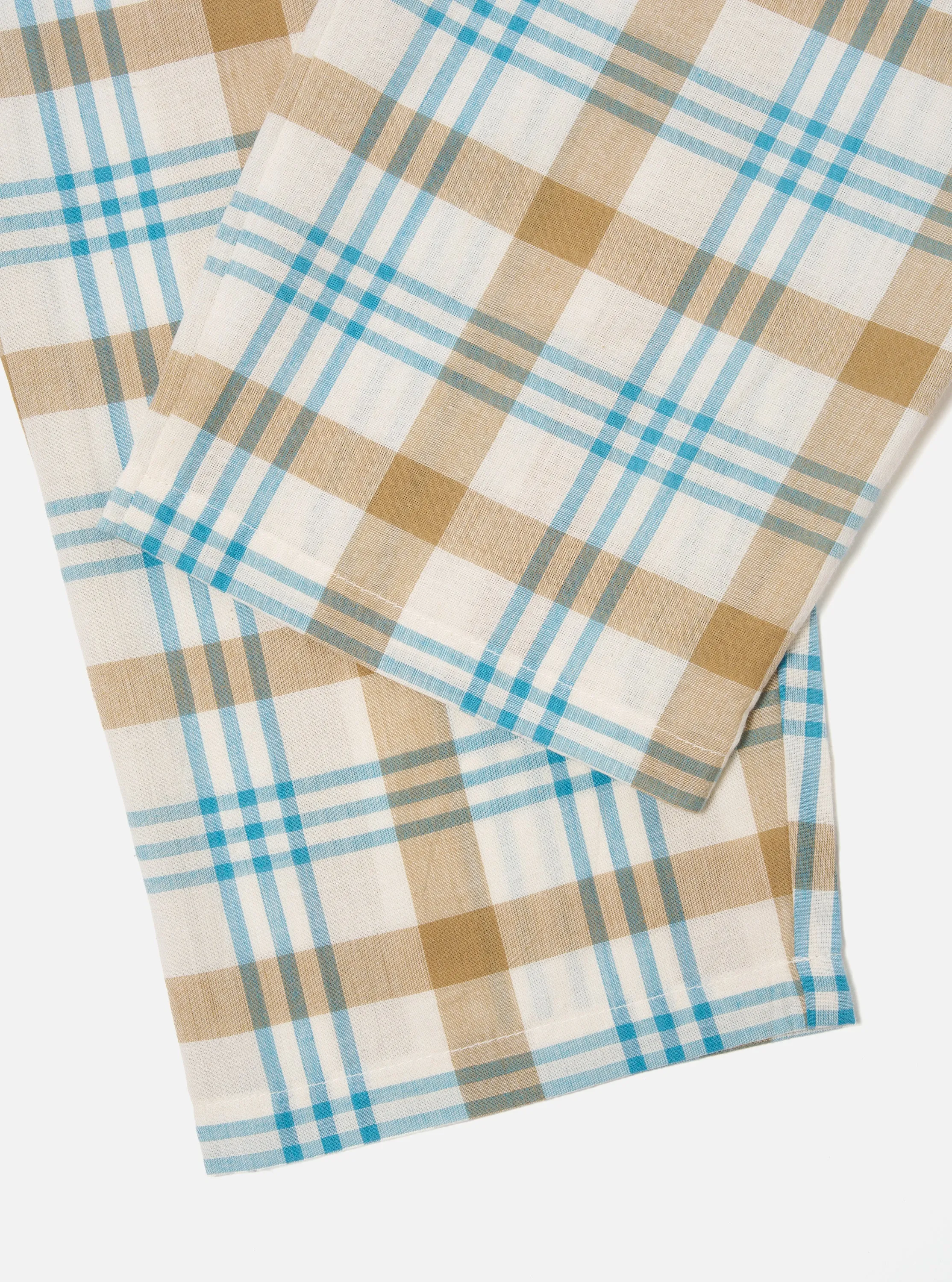 Ecru Madras Check Pyjama Pant sold by Universal Works product image thumbnail 5