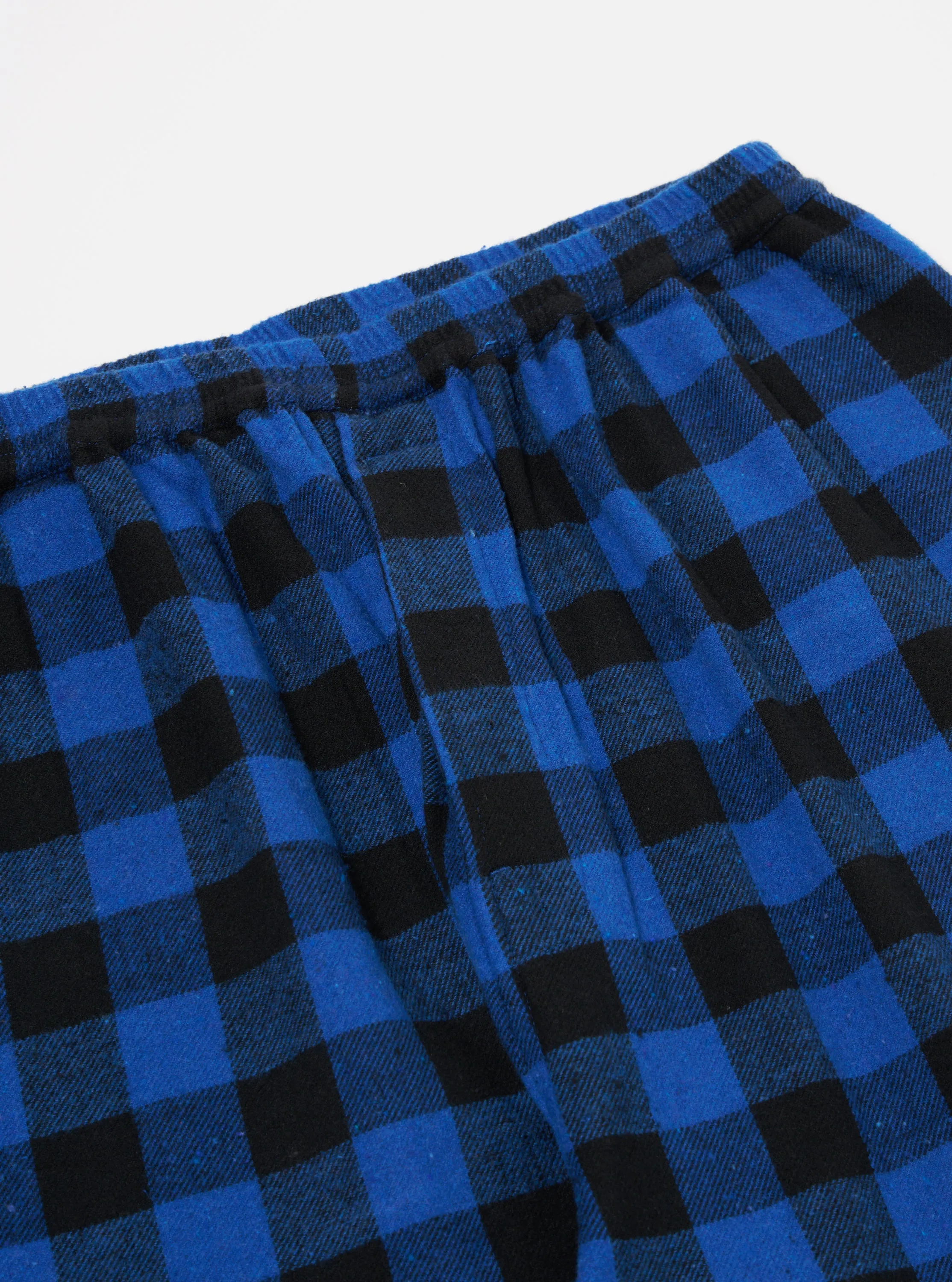 Blue Brushed Bold Gingham Pyjama Pant sold by Universal Works product image thumbnail 3